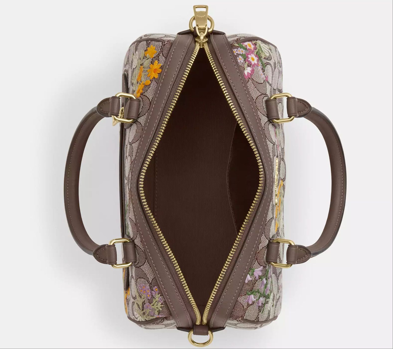 Coach Rowan Satchel Bag With Floral Embroidery CDZ01 Size ONE SIZE - 18 Thumbnail