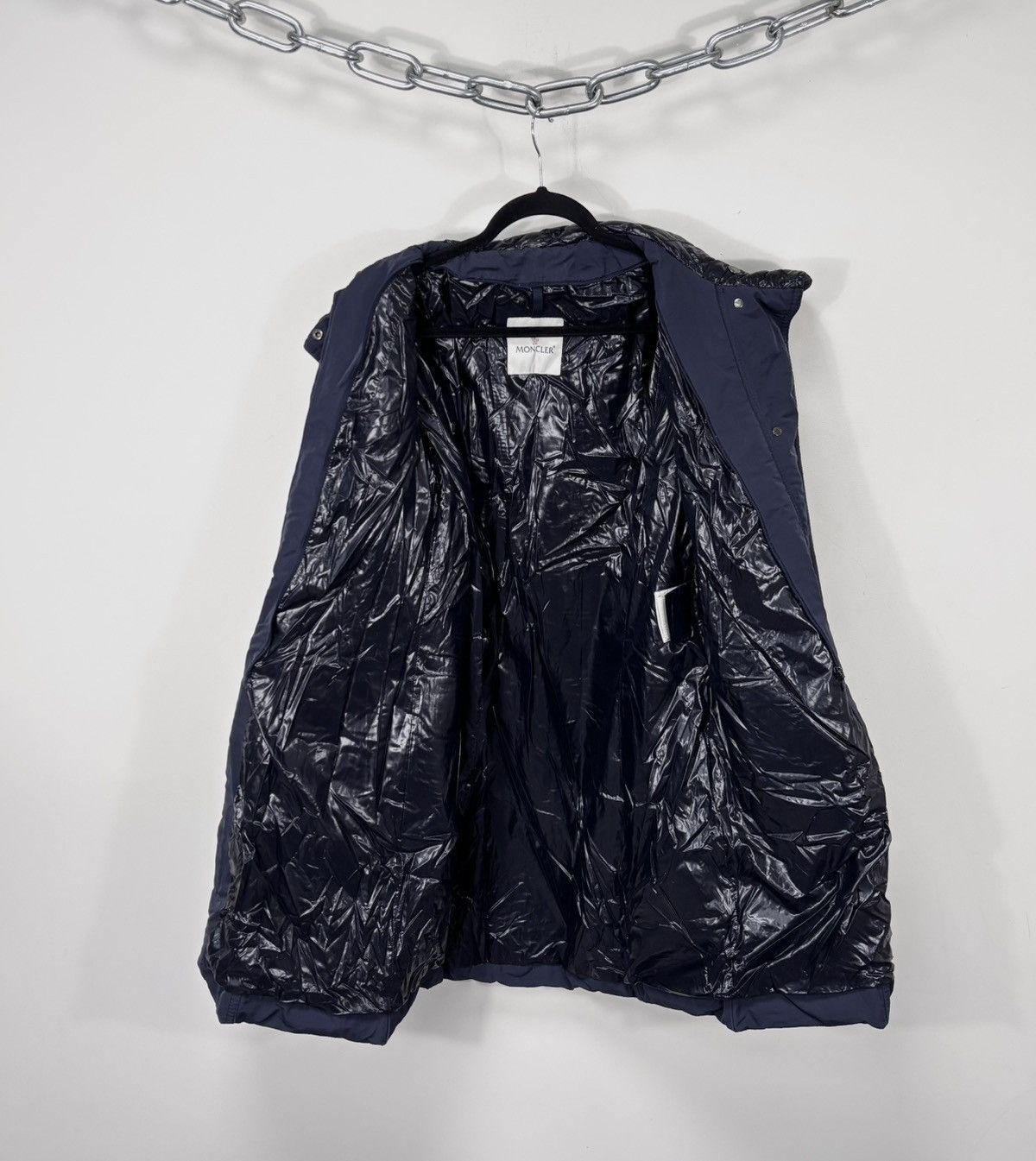 Moncler Moncler Romney Women’s Navy Blue Down Puffer Jacket Coat Size XL / US 12-14 / IT 48-50 - 2 Thumbnail