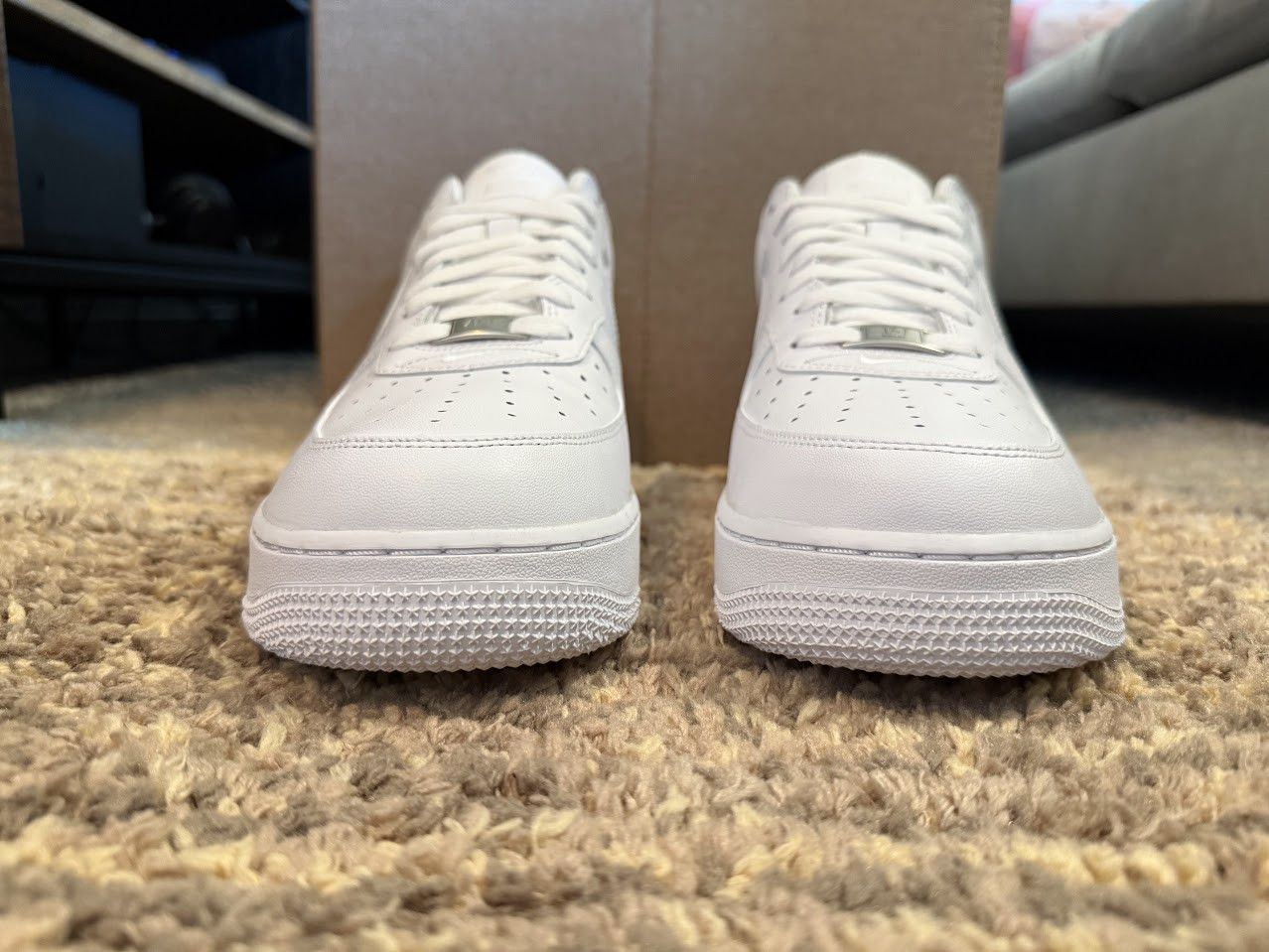 Nike × Supreme `Supreme x Nike Air Force 1 Low White DS Size 12 SS20 Size US 12 / EU 45 - 5 Thumbnail