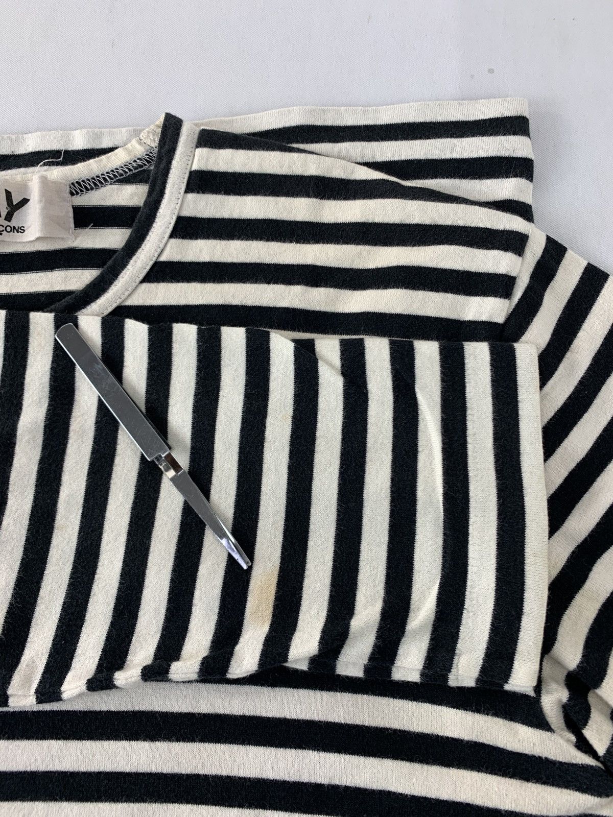 Comme des Garcons PLAY Comme Des Garcon Play Striped Longsleeve Tee Tshirt Size M / US 6-8 / IT 42-44 - 12 Thumbnail