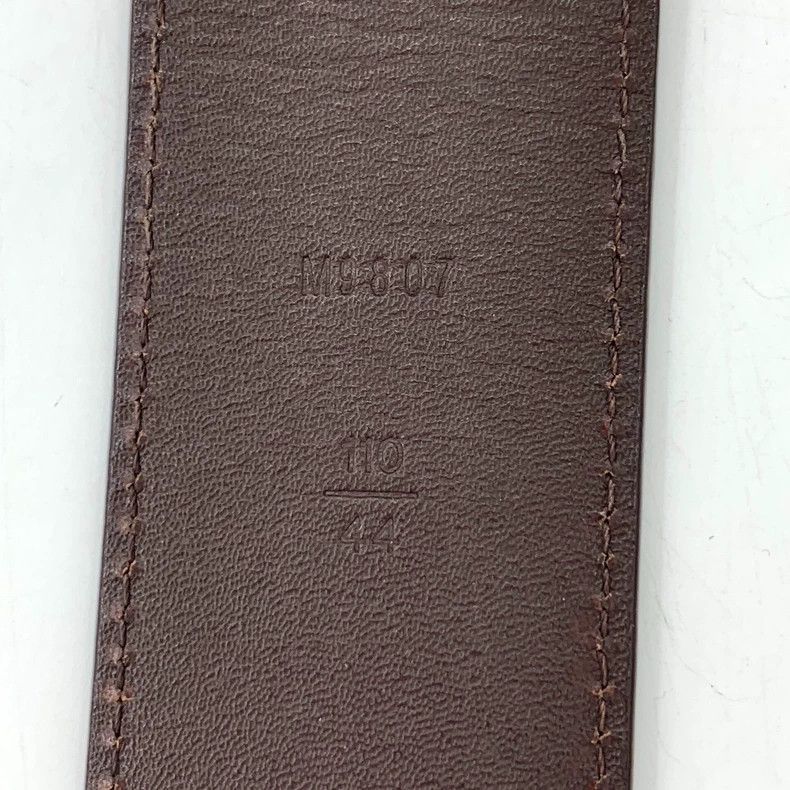 Louis Vuitton Louis Vuitton Brown checkered leather belt Size ONE SIZE - 8 Thumbnail