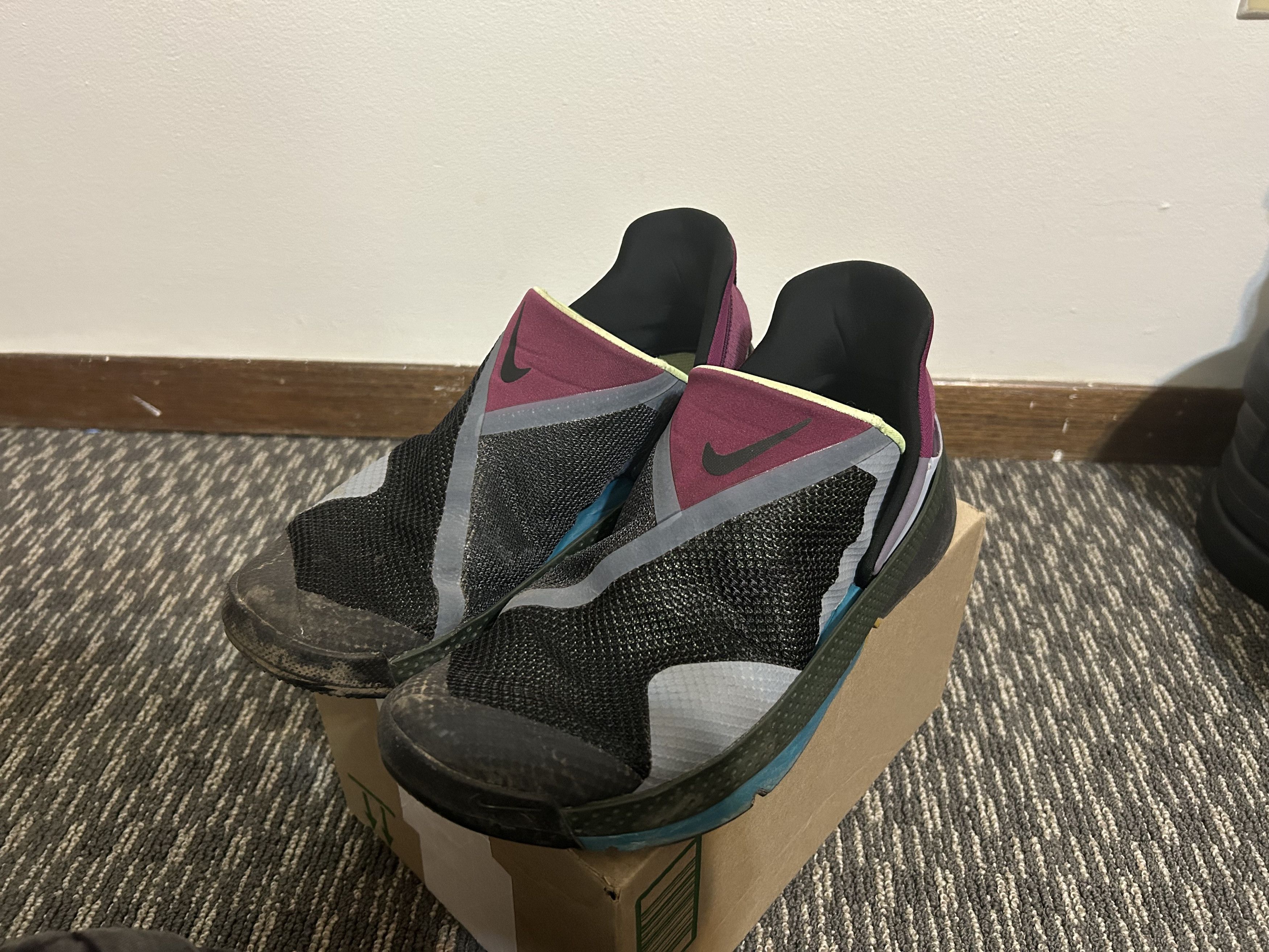 Nike Nike Go FlyEase Black Lime Glow Size US 10 / EU 43 - 1 Thumbnail