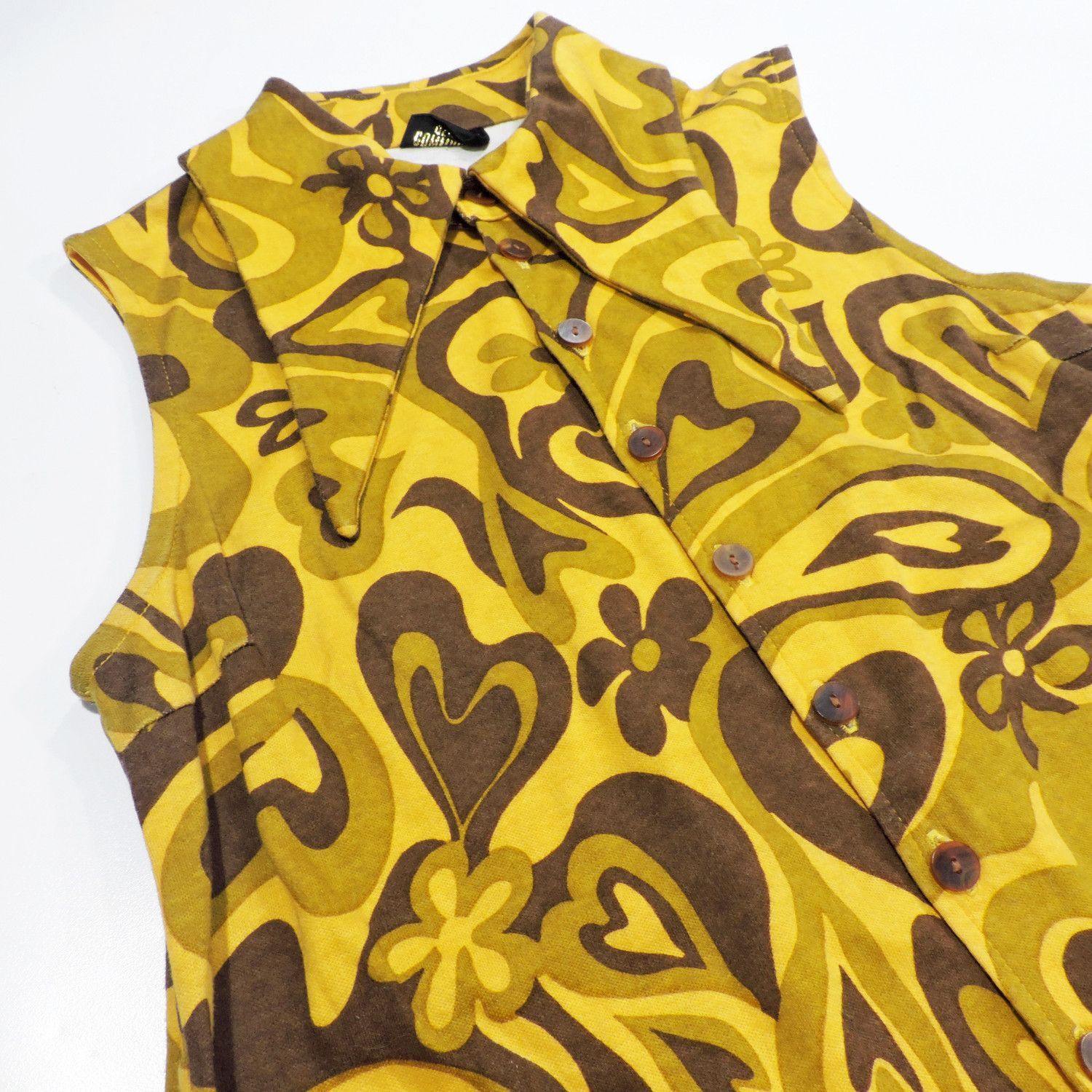 If Six Was Nine OZONE COMMUNITY LOVE PATTERNED SLEEVELESS SHIRT Size M / US 6-8 / IT 42-44 - 8 Thumbnail