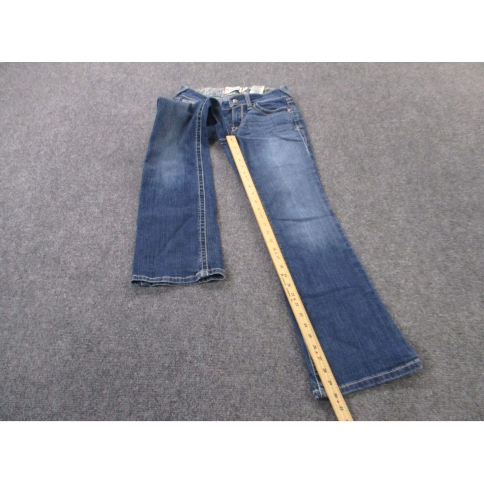 Ariat Ariat Jeans Womens 28 Blue Denim Bootcut Faded Country Work Stretch Western-Regular-Blue-28-Jeans-Pattern: Solid-Brand: Ariat Size 24" / US 00 / IT 34 - 3 Thumbnail