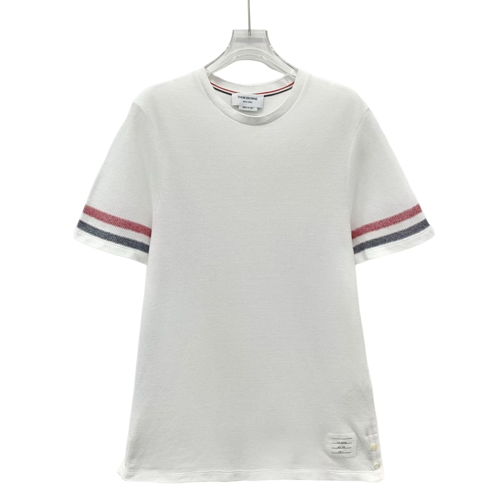 Thom Browne Thom Browne Tricolor Stripe T-Shirt Size 2 Size US M / EU 48-50 / 2 - 1 Thumbnail