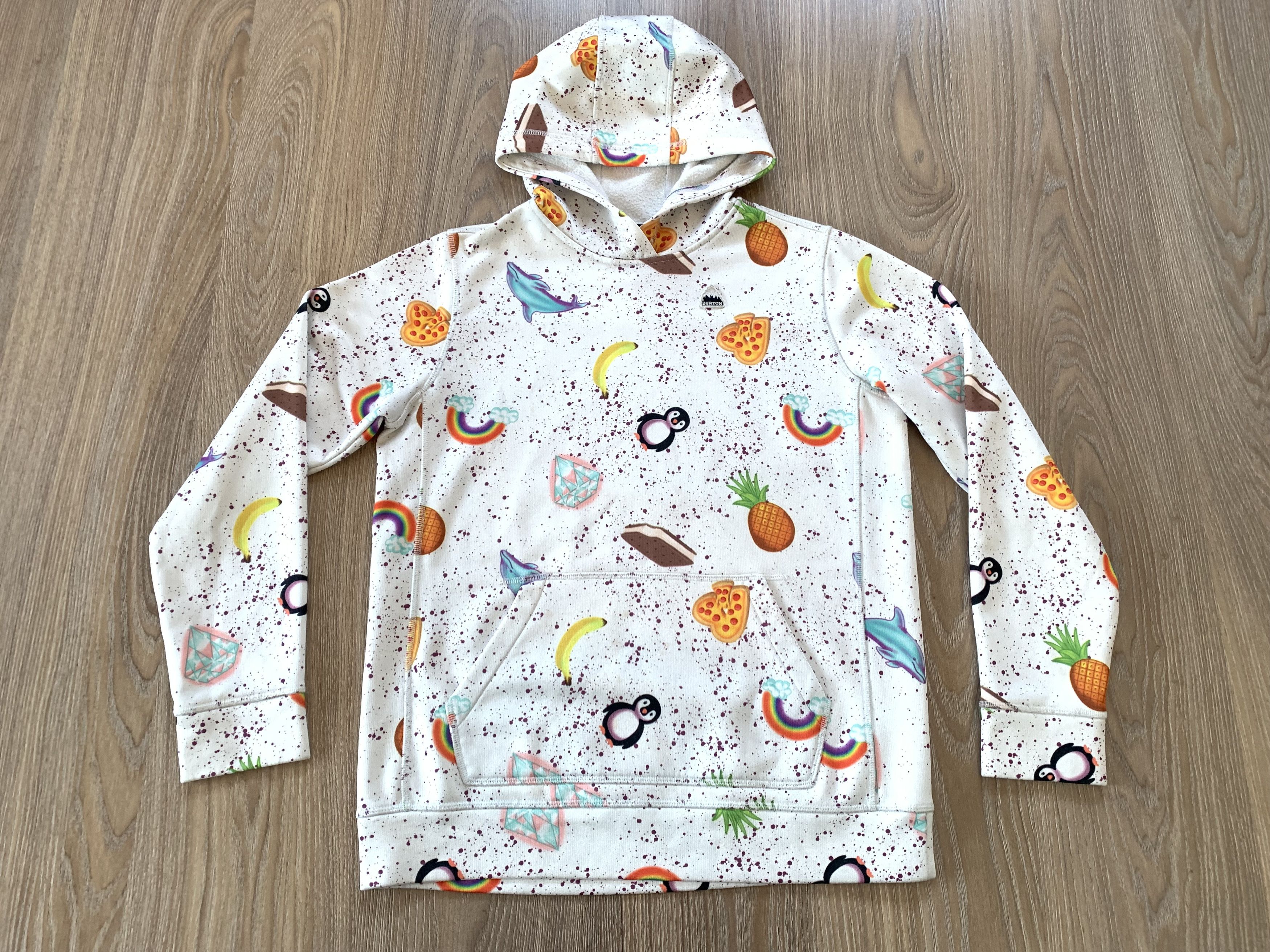 Burton Youth Burton Phantom Fleece Hoodie Oak Girls Pullover Size XXS / US 00 / IT 34 - 2 Thumbnail