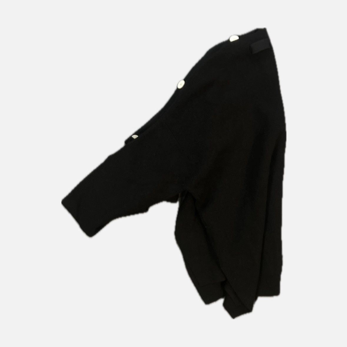 Helmut Lang helmut lang black cashmere sweater with button sleeve Size US L / EU 52-54 / 3 - 3 Thumbnail