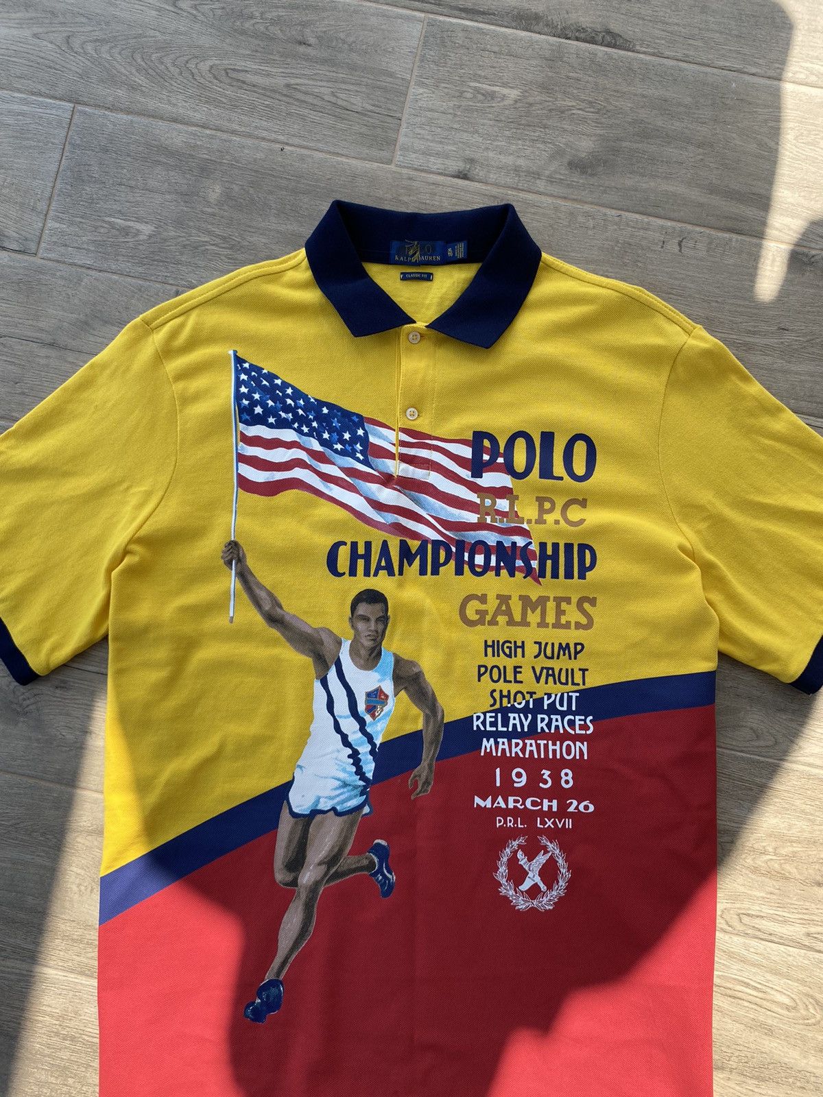Polo Ralph Lauren Polo Ralph Lauren Rare Marathon T-Shirt Size US XL / EU 56 / 4 - 4 Thumbnail