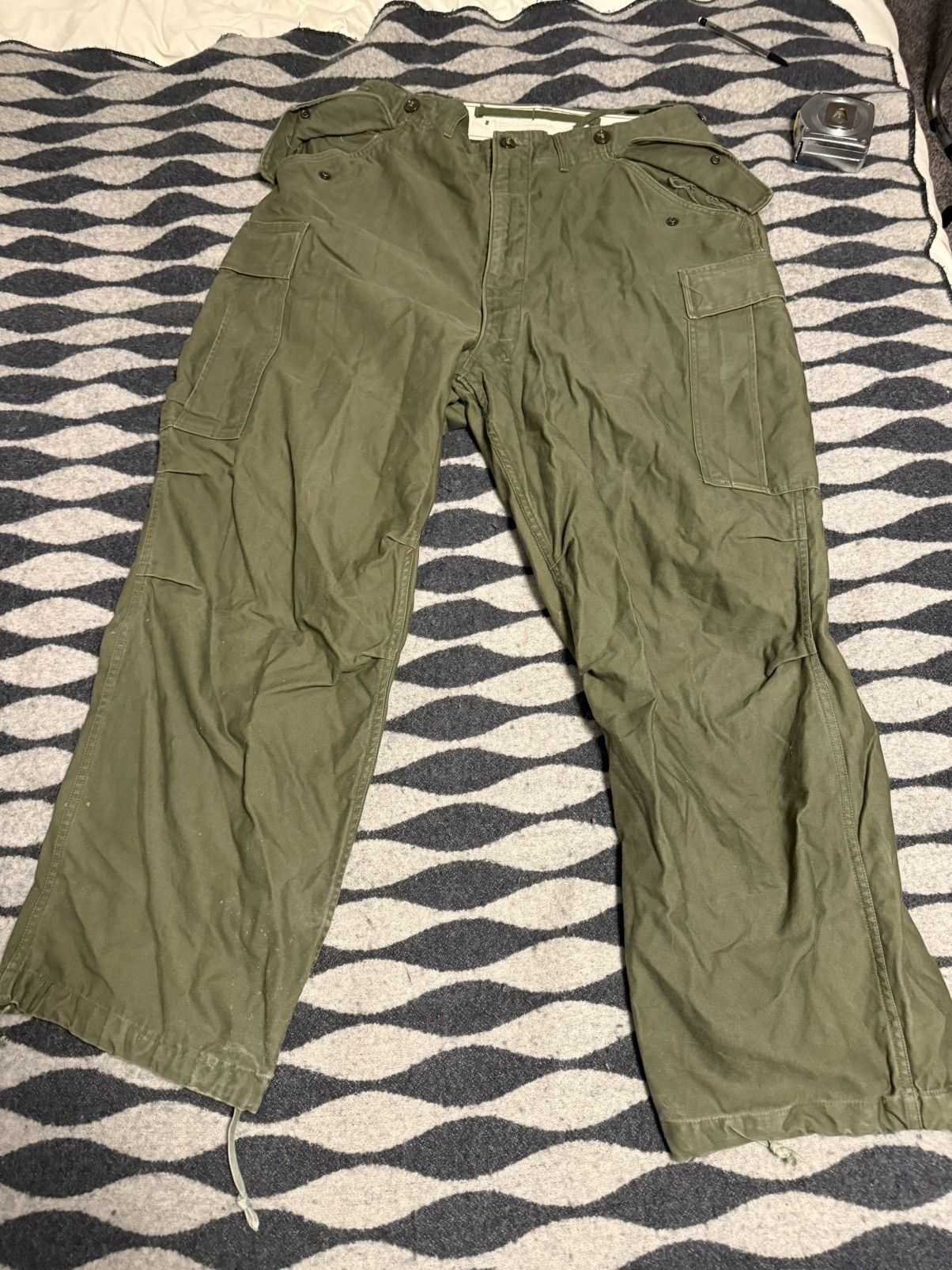 Vintage Is army m1951 field trousers pants Size US 34 / EU 50 - 1 Thumbnail