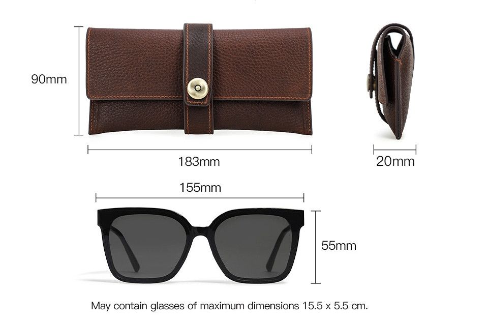 Japanese Brand × Leather × Vintage Leather Sunglasses Holder Bag Size ONE SIZE - 4 Thumbnail