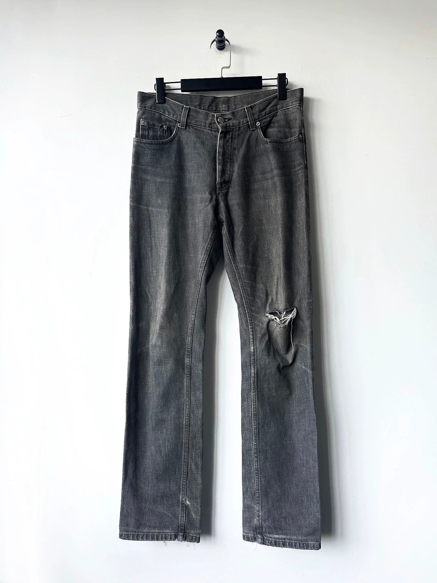 Helmut Lang helmut lang classic cut grey denim Size US 31 - 1 Thumbnail
