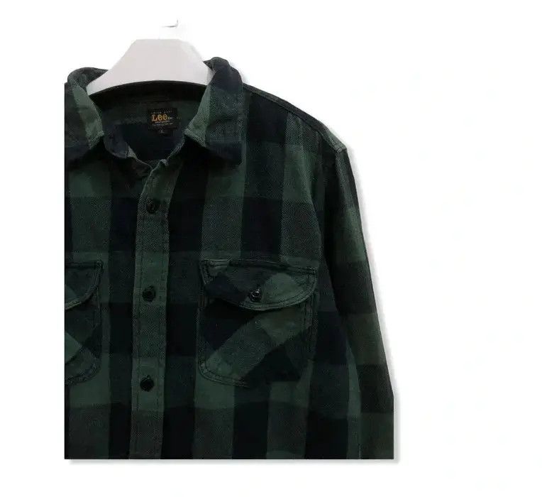 Lee Vintage Lee Checked Plaid Tartan Flannel Shirt 👕 Size US M / EU 48-50 / 2 - 2 Thumbnail