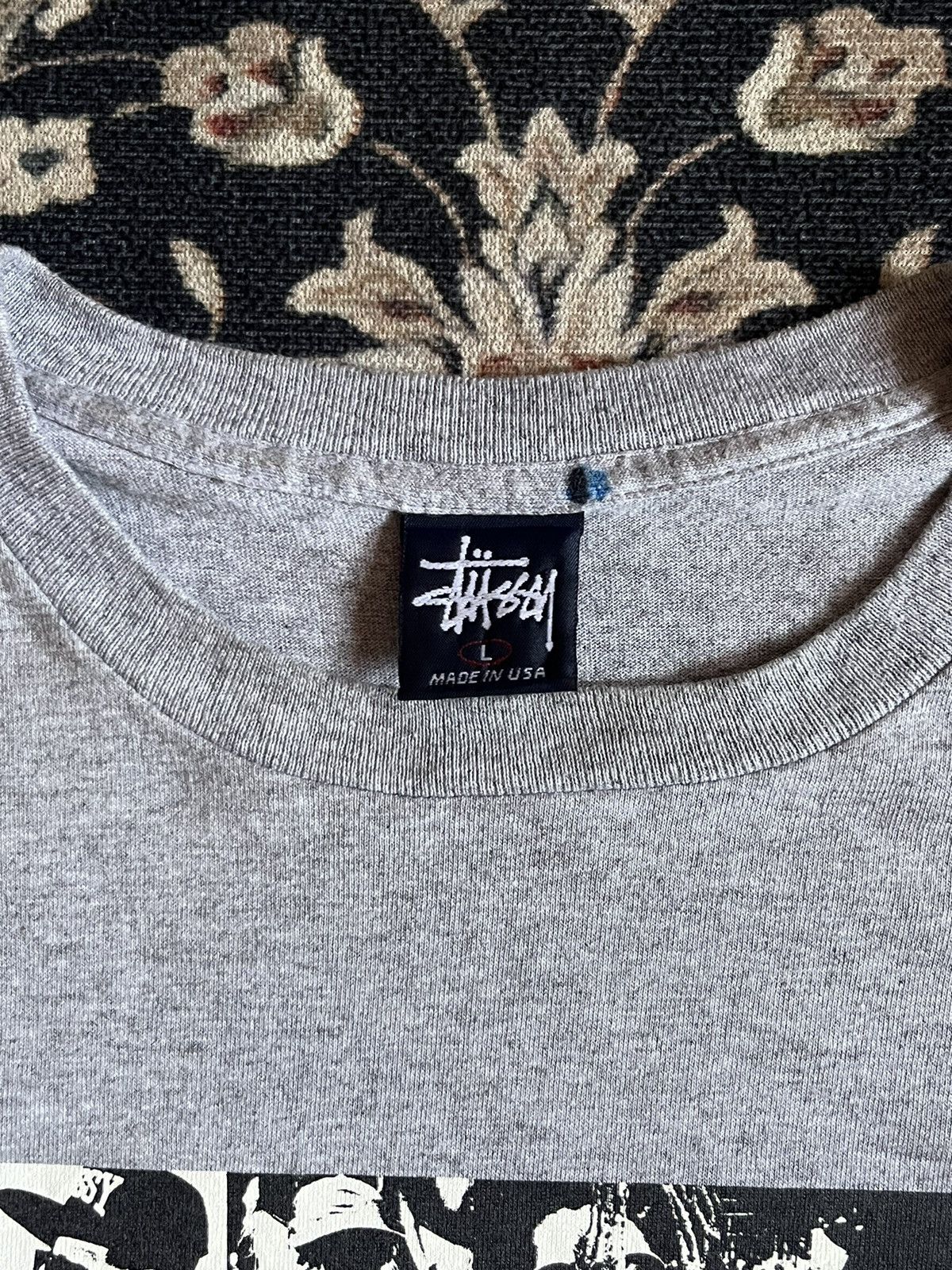 Stussy × Vintage Vintage 90s Stussy Photo Tee Size US L / EU 52-54 / 3 - 4 Thumbnail