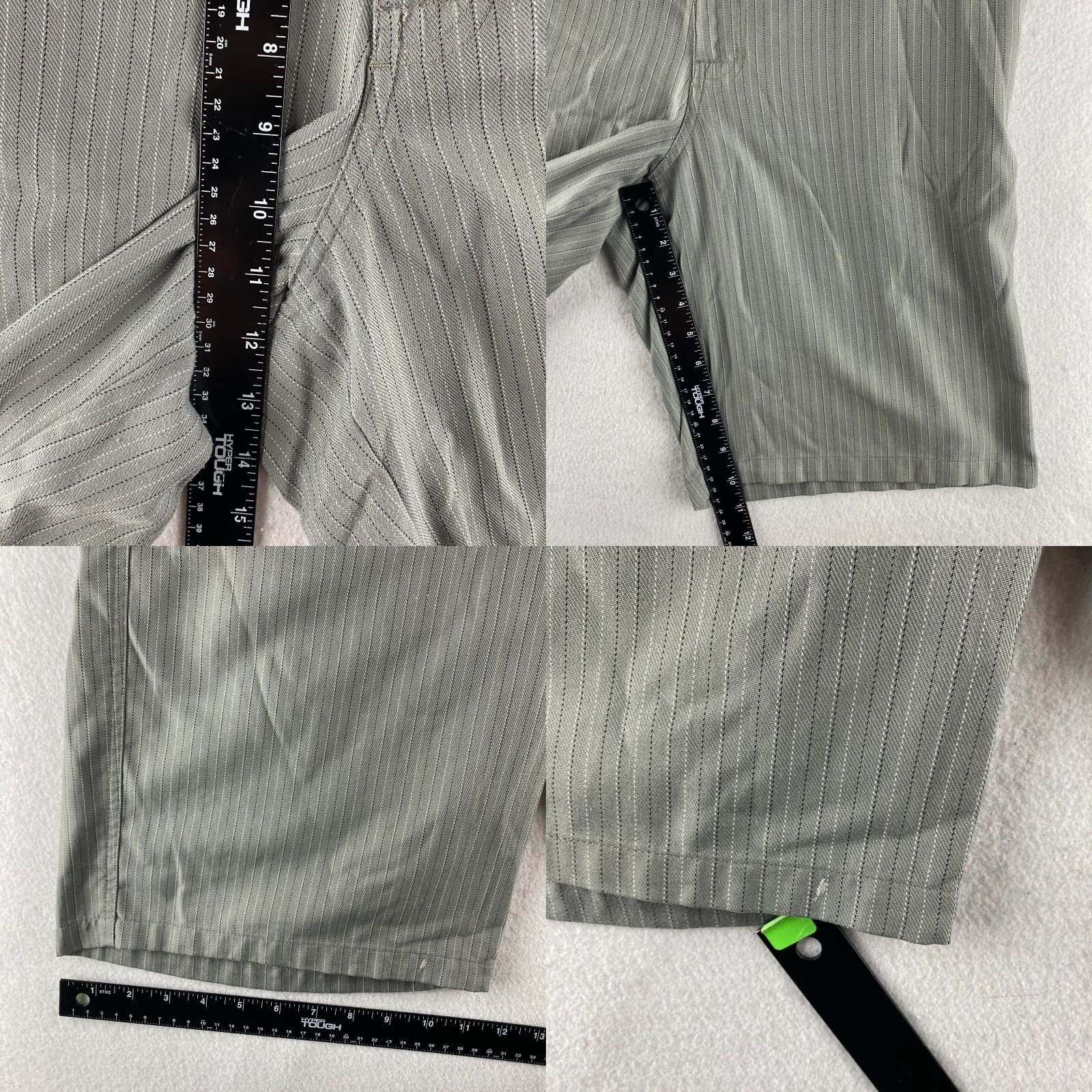 O'Neill O'Neill Mens Chino Shorts 32 Gray Button Slash Pockets Flat Front Striped Casual Size US 32 / EU 48 - 8 Thumbnail