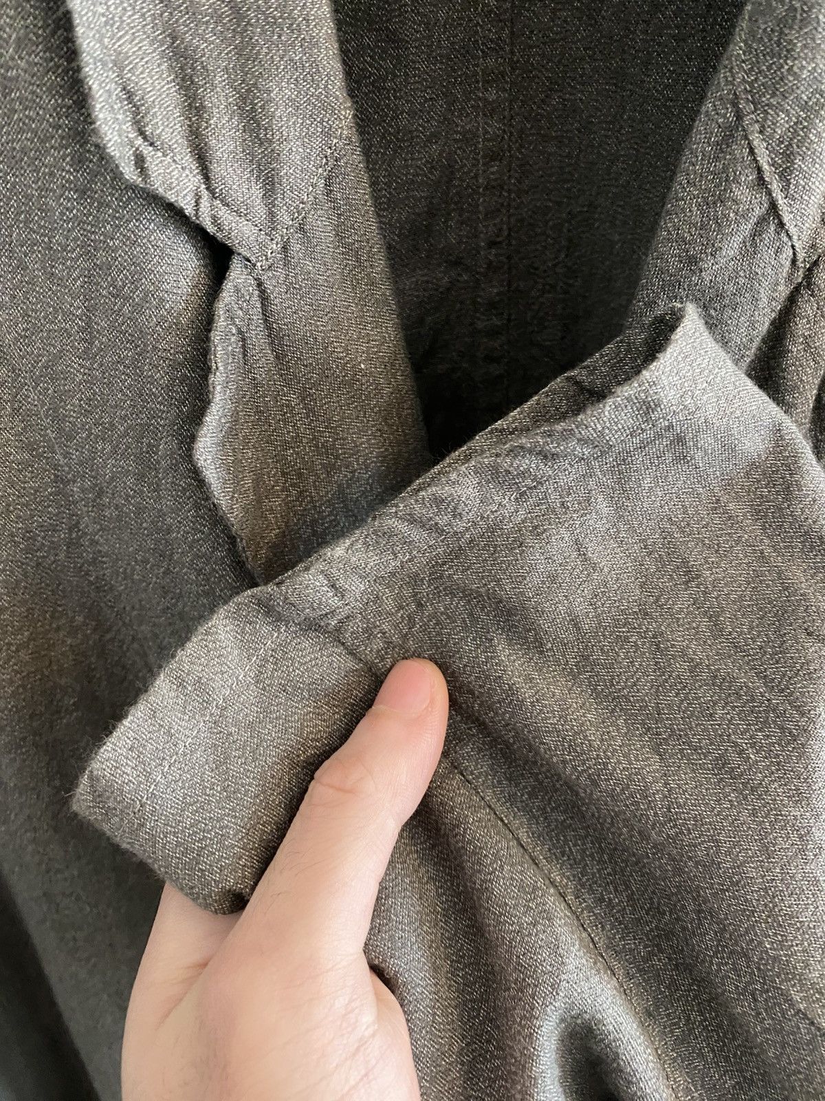 Comoli Comoli SS22 Twisted Heather Grey Cotton Jacket Size US L / EU 52-54 / 3 - 4 Thumbnail