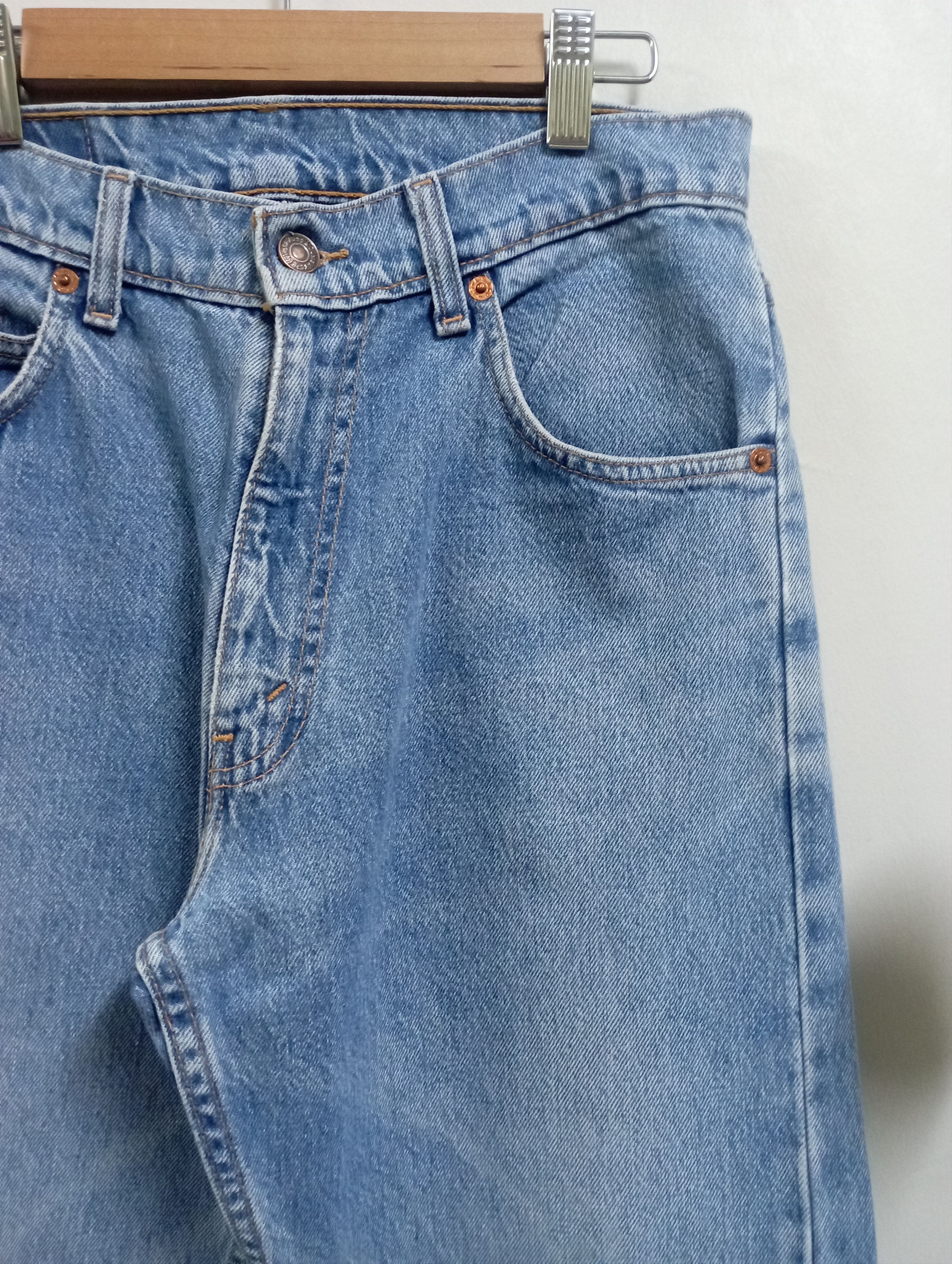 Levi's Vintage Levi's 607 Orange Tabs Stone Wash Distressed Jeans Size US 31 - 3 Thumbnail