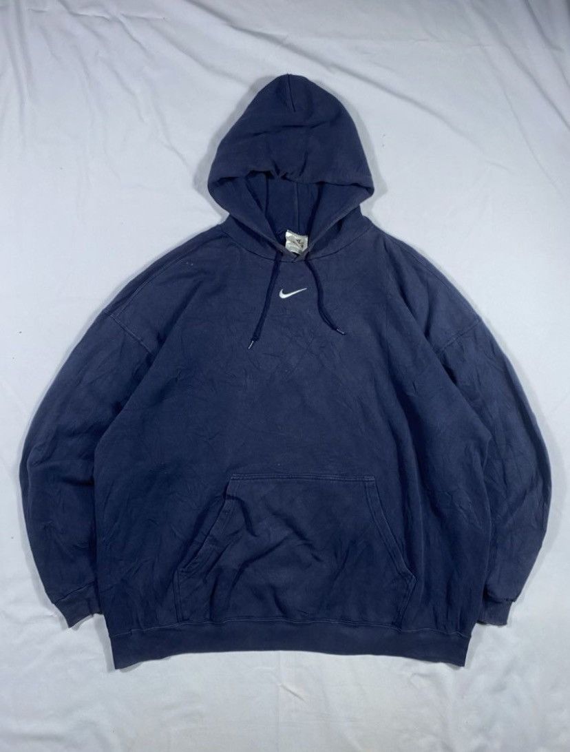 Nike Nike Vintage Center Rare Hoodie Size US XXL / EU 58 / 5 - 1 Thumbnail