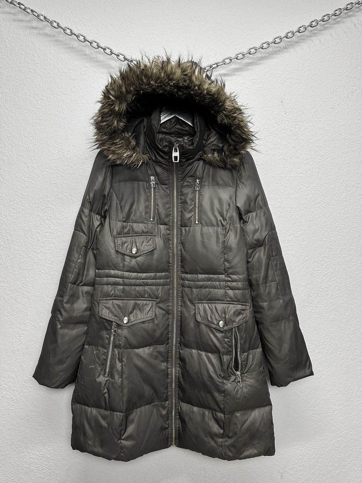 Miss Sixty Vintage Japan Military Fur Hood Jacket Y2K Utility Cropped Size S / US 4 / IT 40 - 1 Thumbnail
