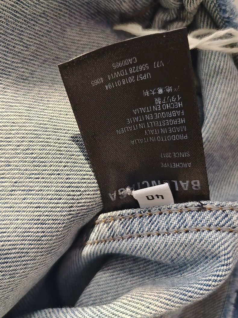 Balenciaga Balenciaga Denim Jacket Size US XXS / EU 40 - 5 Thumbnail