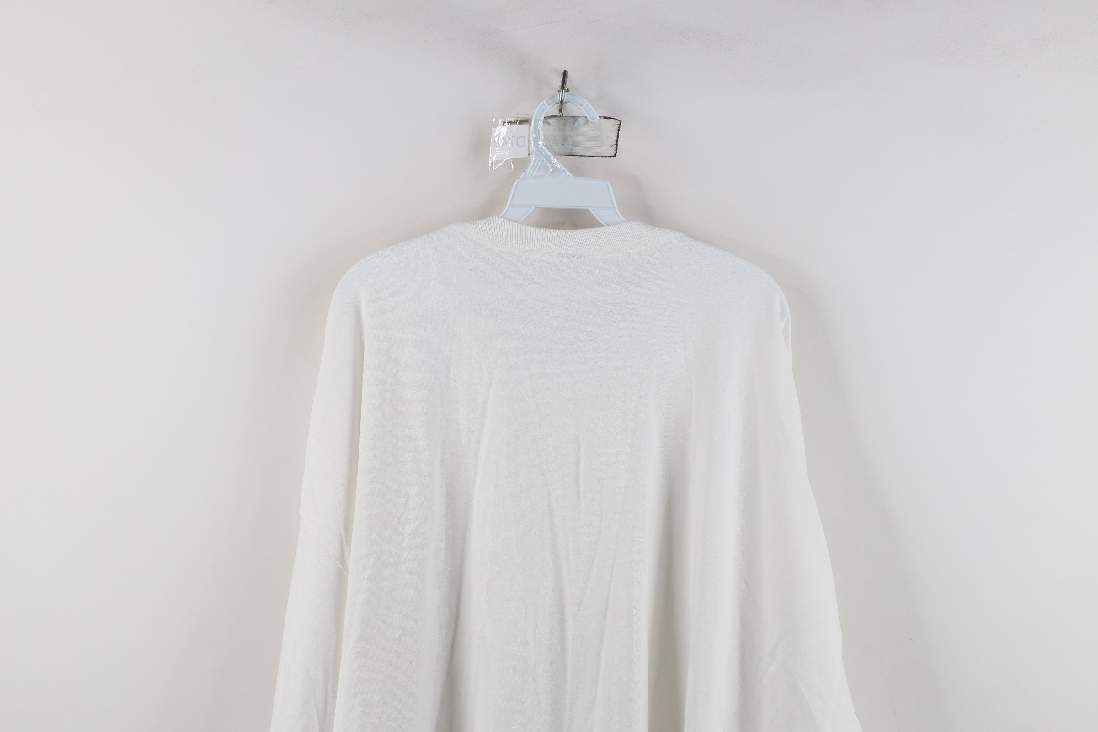 Vintage Vintage 90s Y2K Streetwear Cotton Long Sleeve T-Shirt White Size US XXL / EU 58 / 5 - 9 Thumbnail