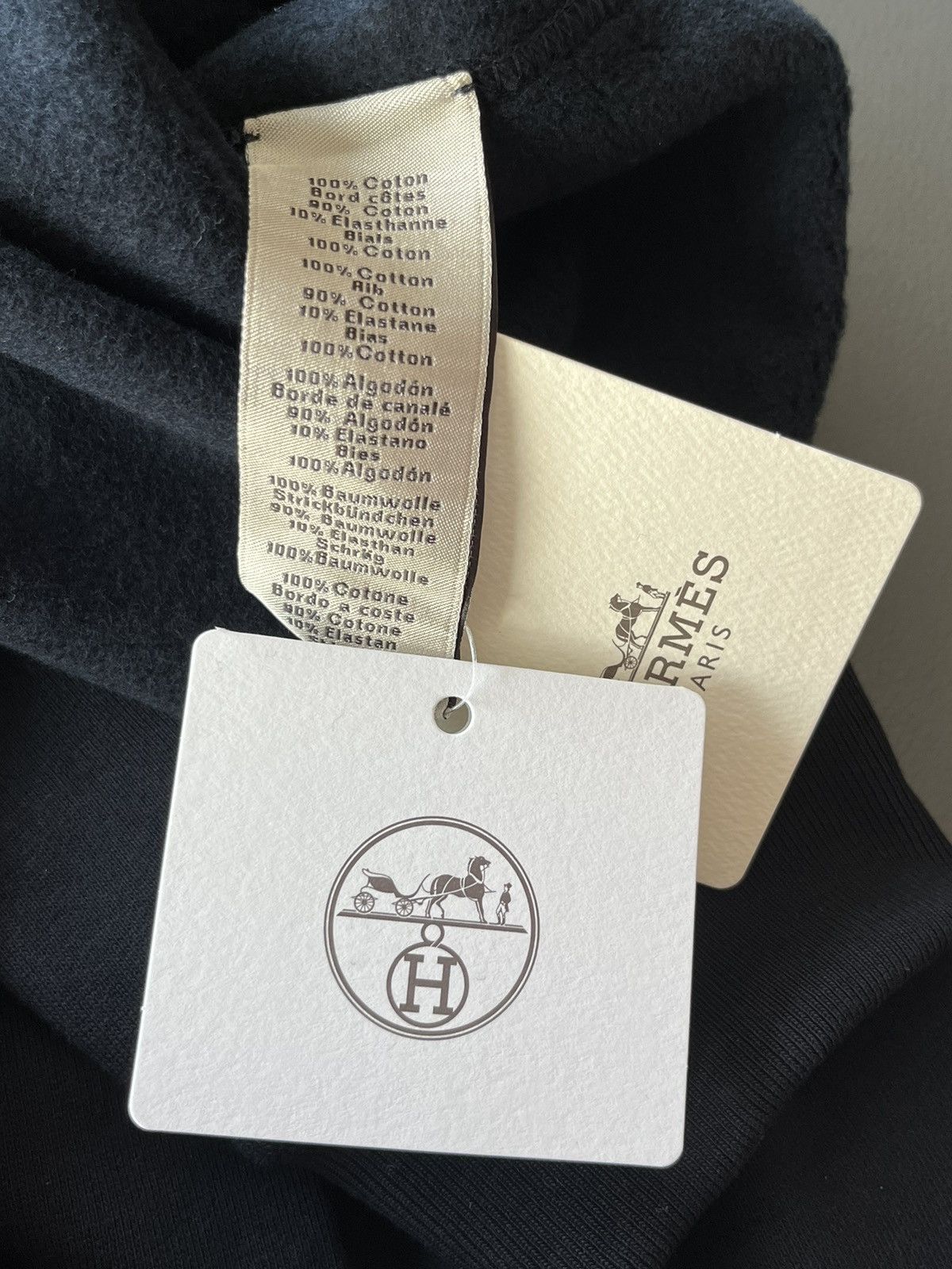 Hermes Hermes Super Runway Brand New Stitching Crewneck Sweatshirt Size US L / EU 52-54 / 3 - 8 Thumbnail
