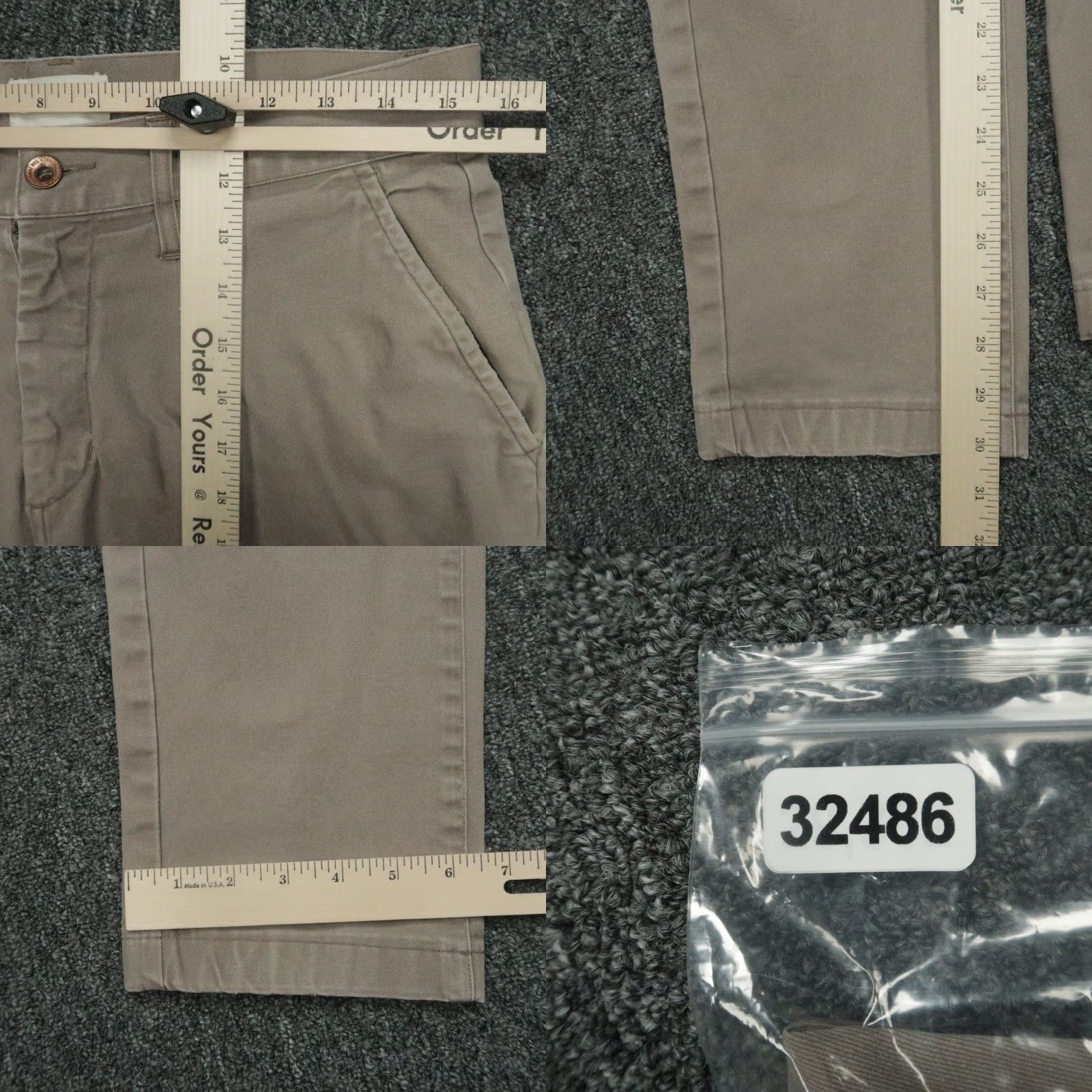 Taylor Stitch Taylor Stitch Pants Men 31x30 Brown Cotton Slim Fit Chino Casual Workwear Regular Mens Size US 31 - 8 Thumbnail
