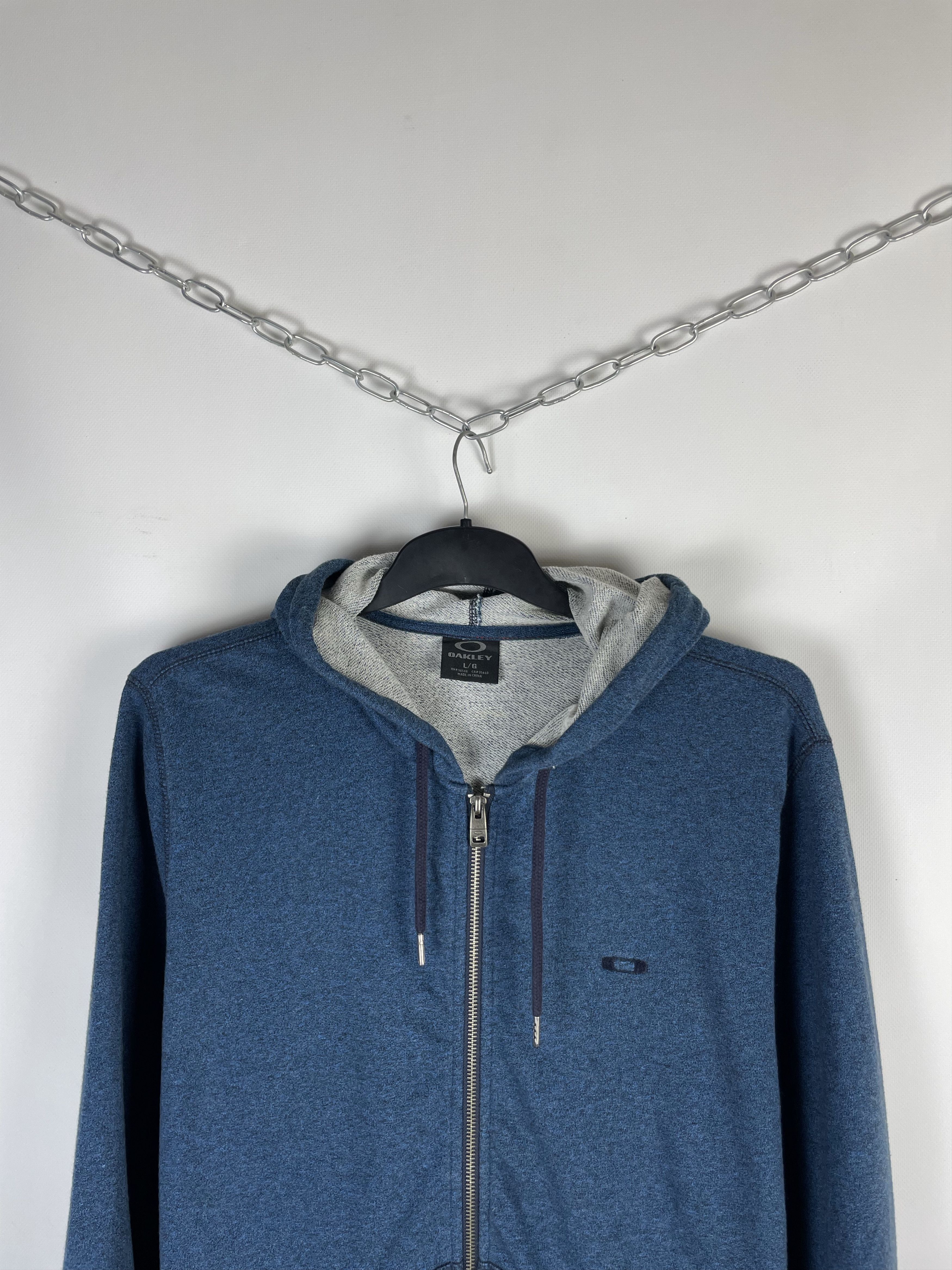 Oakley Vintage 90s Oakley Zip Up Hoodie Size US L / EU 52-54 / 3 - 3 Thumbnail