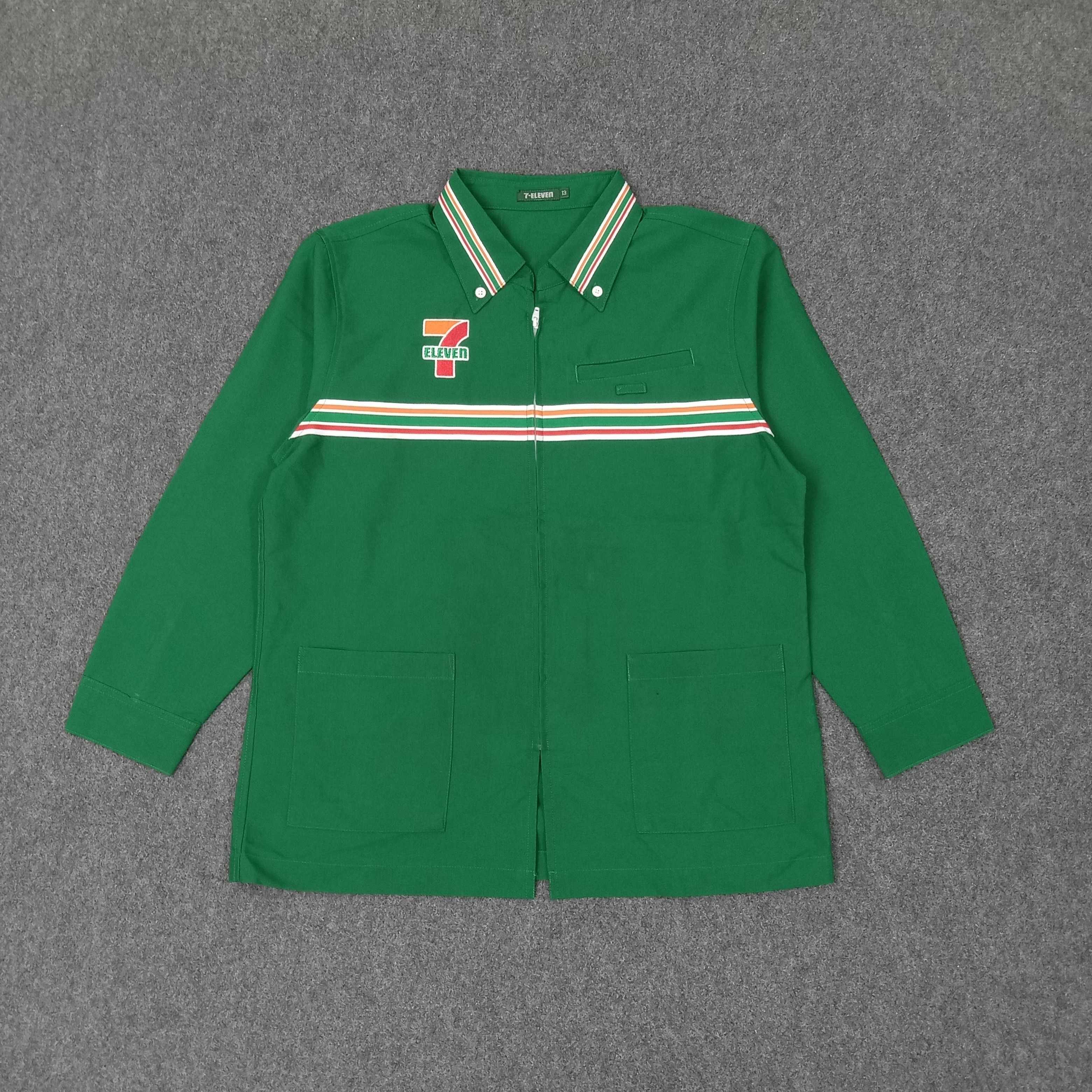 Japanese Brand Vintage 7 Eleven Japanese Brand Uniform Jacket C223N6 Size US M / EU 48-50 / 2 - 1 Thumbnail