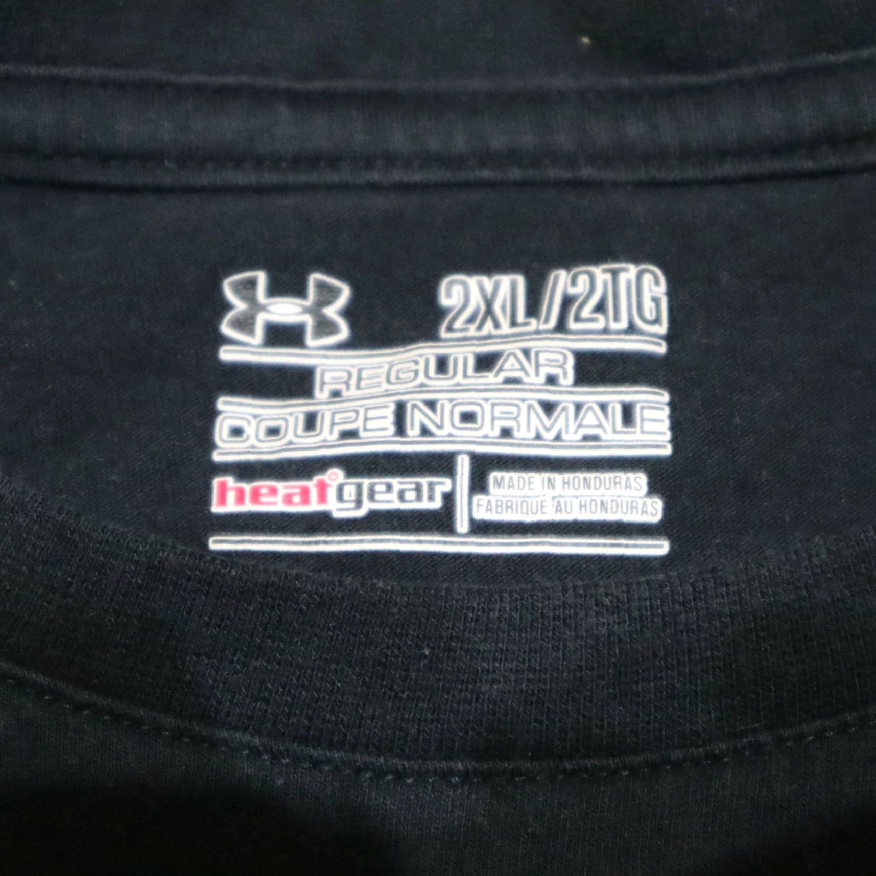 Under Armour Under Armour Heatgear Shirt T-Shirt Mens 2XL Black USA 5 Equals One Crew Neck Short Sleeve Relaxed Fit Cotton Blend 2XL Mens Size US XXL / EU 58 / 5 - 3 Thumbnail