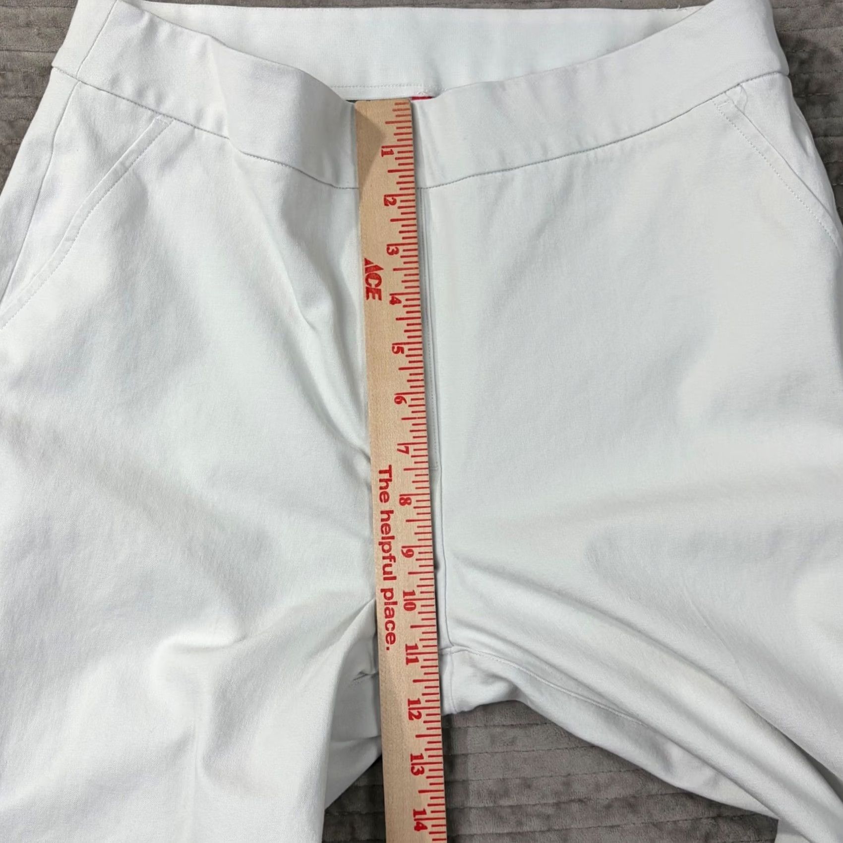 Spanx VINTAGE? No. Spanx The Perfect Pant White Slim Straight Leg Pull On Trousers Large L Size 24" / US 00 / IT 34 - 2 Thumbnail