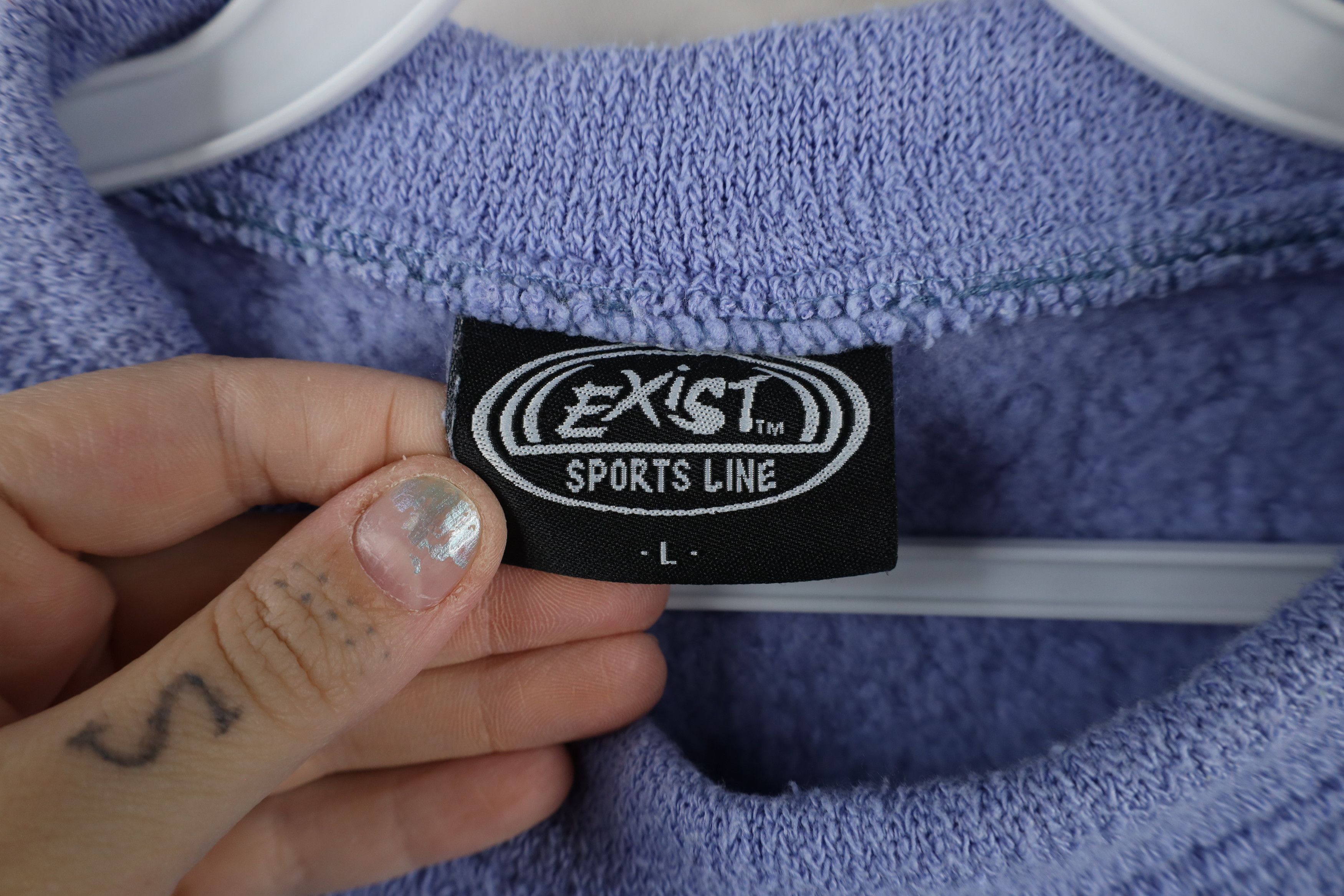 Vintage Vintage 90s Streetwear Flip Flops Terry Cloth Sweatshirt USA Size L / US 10 / IT 46 - 6 Thumbnail