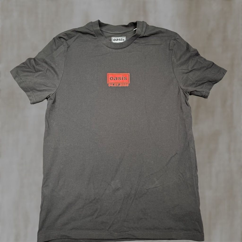 Vintage Oasis Shirt T-Shirt Men S Small Crew Neck Black Tour Live Cardiff ‘25 Band Tee UK Brit Pop Mens Size US S / EU 44-46 / 1 - 1 Thumbnail
