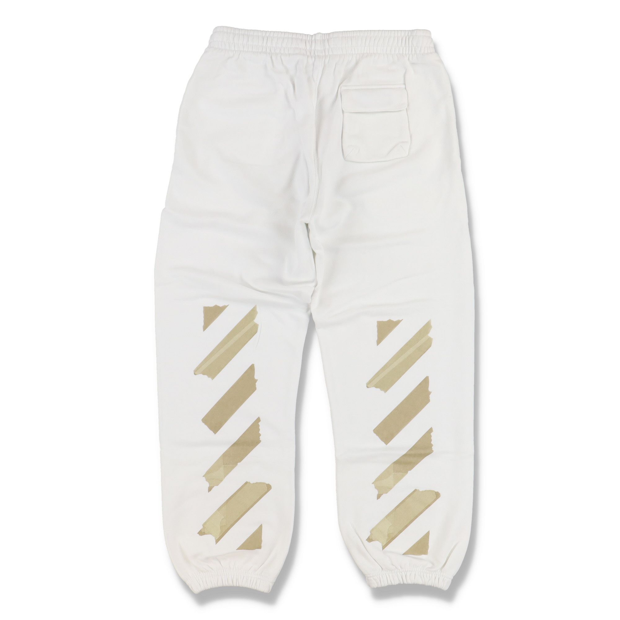 Off-White White Tape Diagonals Logo Sweatpants Size 36" / US 14 / IT 50 - 6 Thumbnail