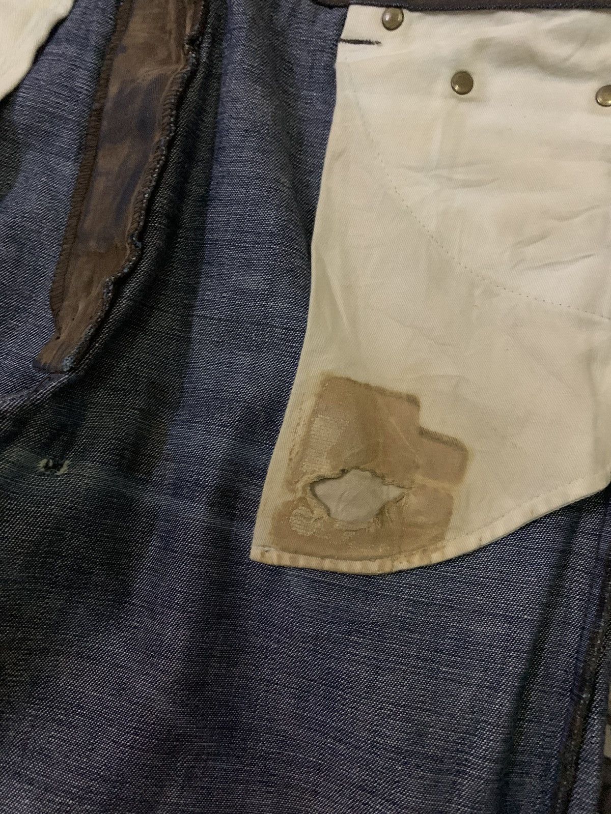 Japanese Brand 💥Japanese Avant Garde ADD’s Cloth Waxed Denim Size US 30 / EU 46 - 10 Thumbnail