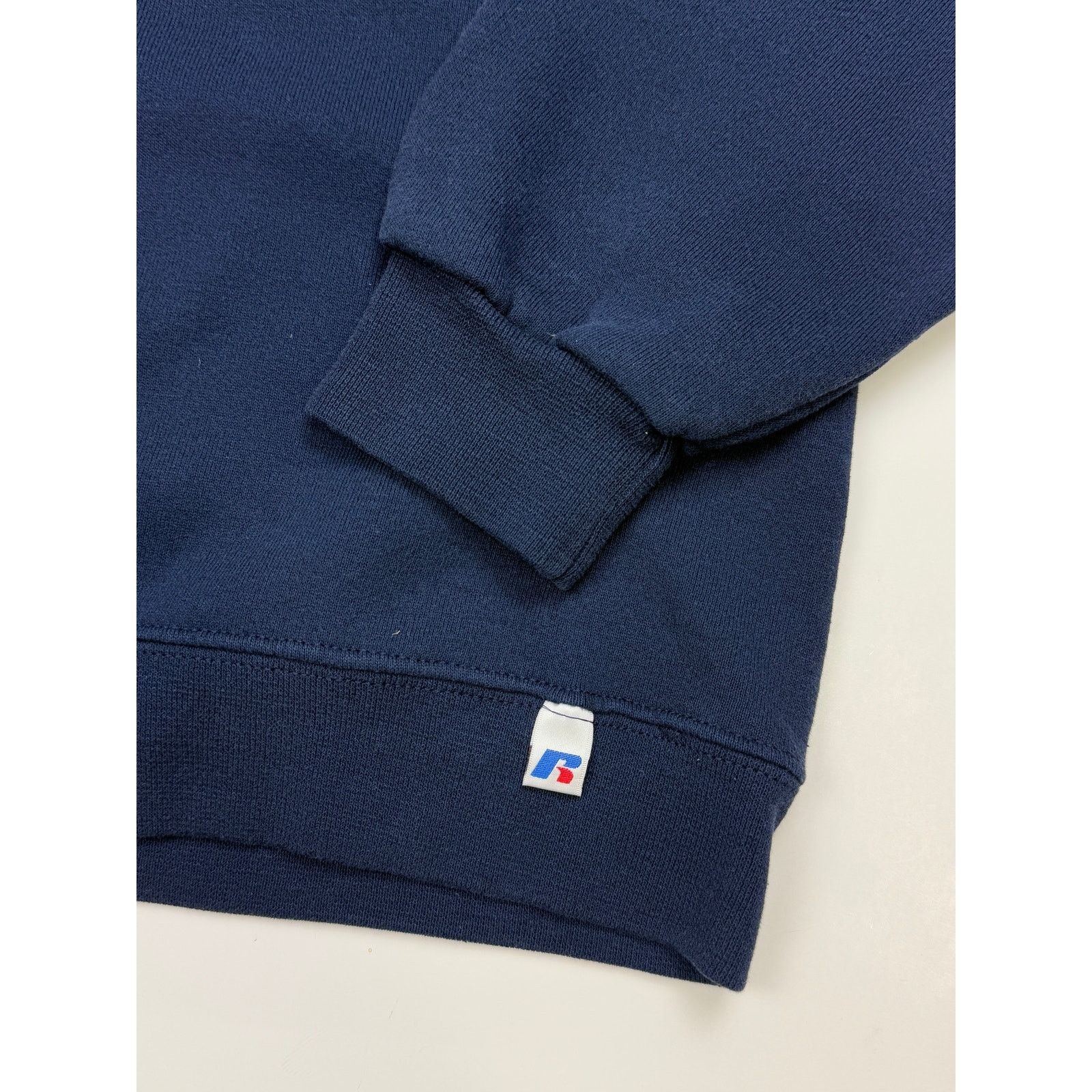 Vintage Russell Athletic Cropped Boxy Fit Sweatshirt Sz M Navy Blue Size US M / EU 48-50 / 2 - 5 Thumbnail