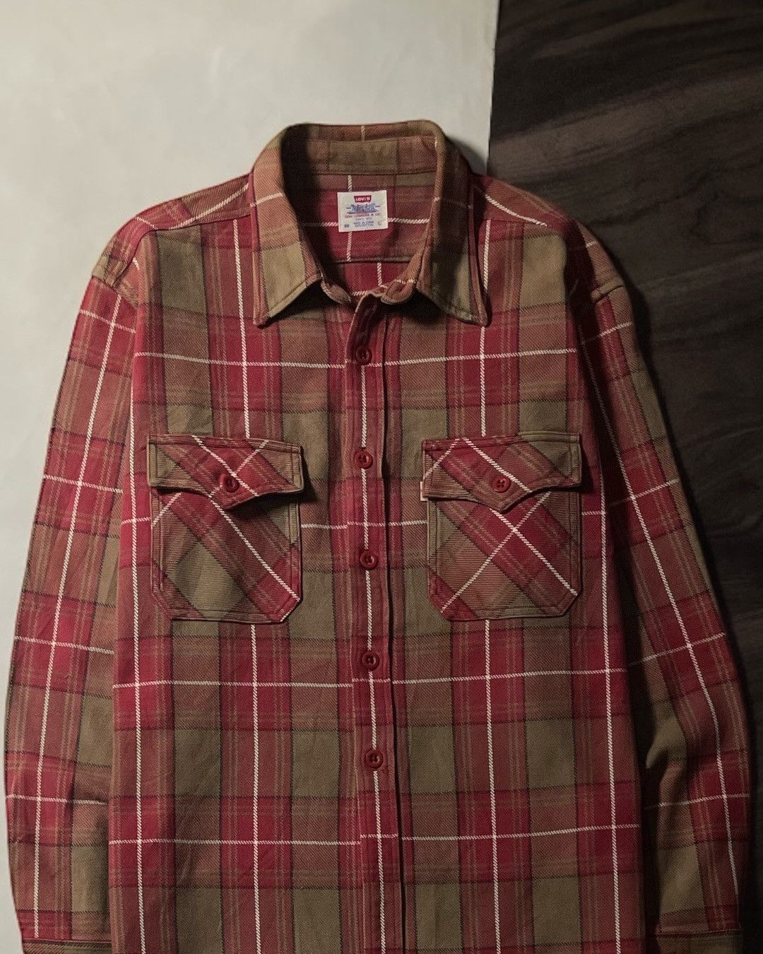 Levi's Heavy Flannel Shirt LEVIS Size L fit XL Size US XL / EU 56 / 4 - 2 Thumbnail