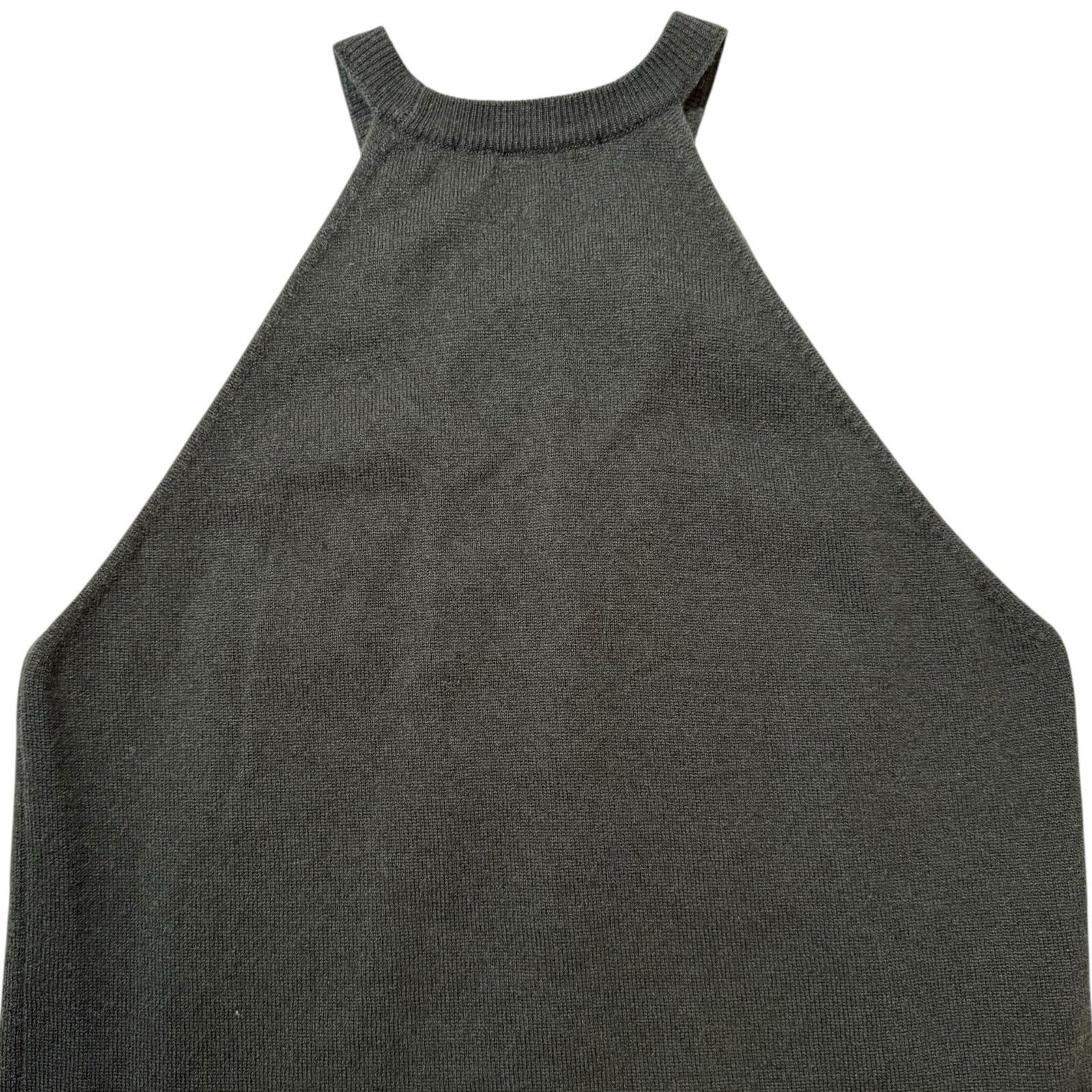 Alpha Studio Alpha Studio Knit Top High Neck Halter Forest Green IT 42 Size M / US 6-8 / IT 42-44 - 6 Thumbnail