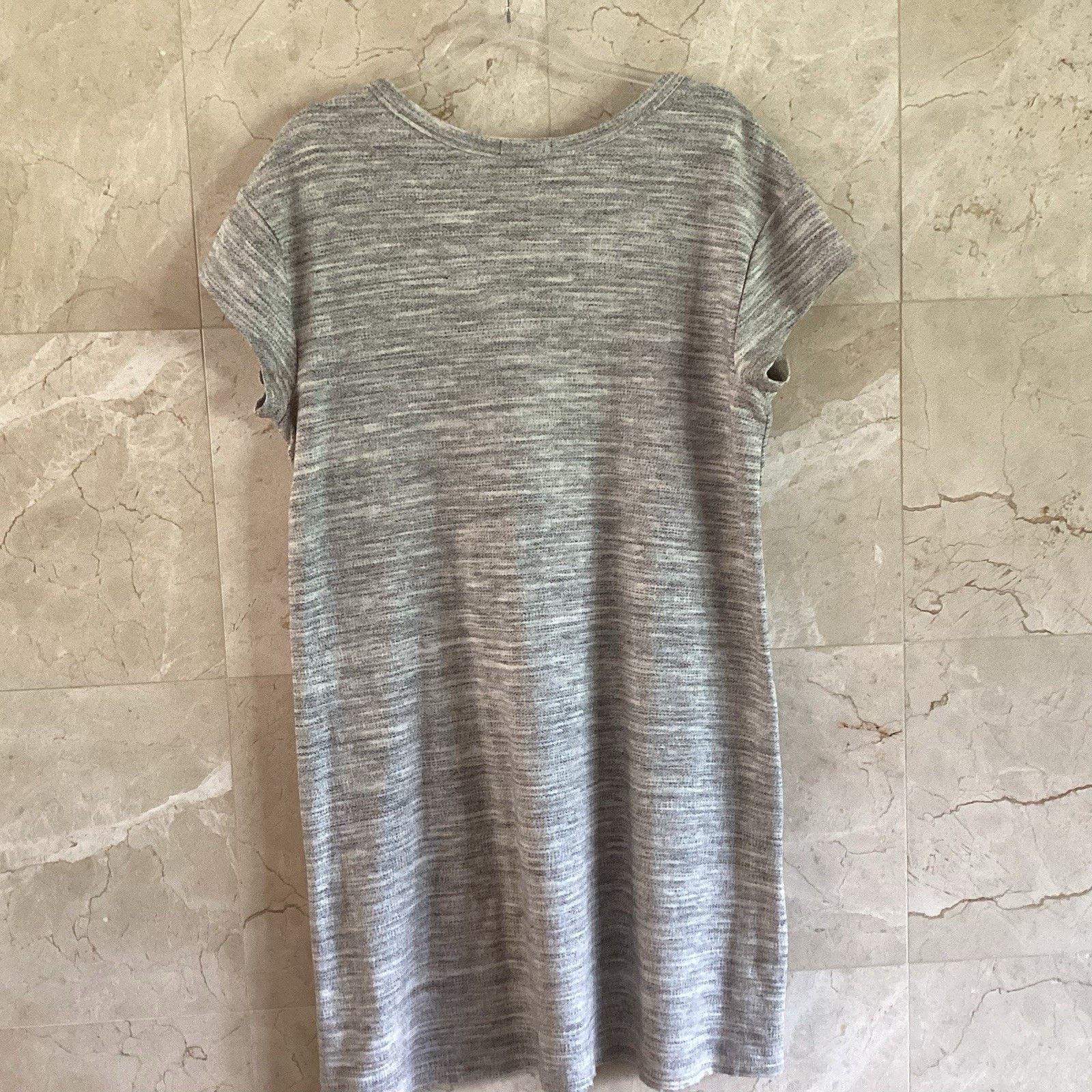 ATM ATM T-Shirt Dress, Gray V-Neck, Minimalist Lagenlook Small Size S / US 4 / IT 40 - 5 Thumbnail