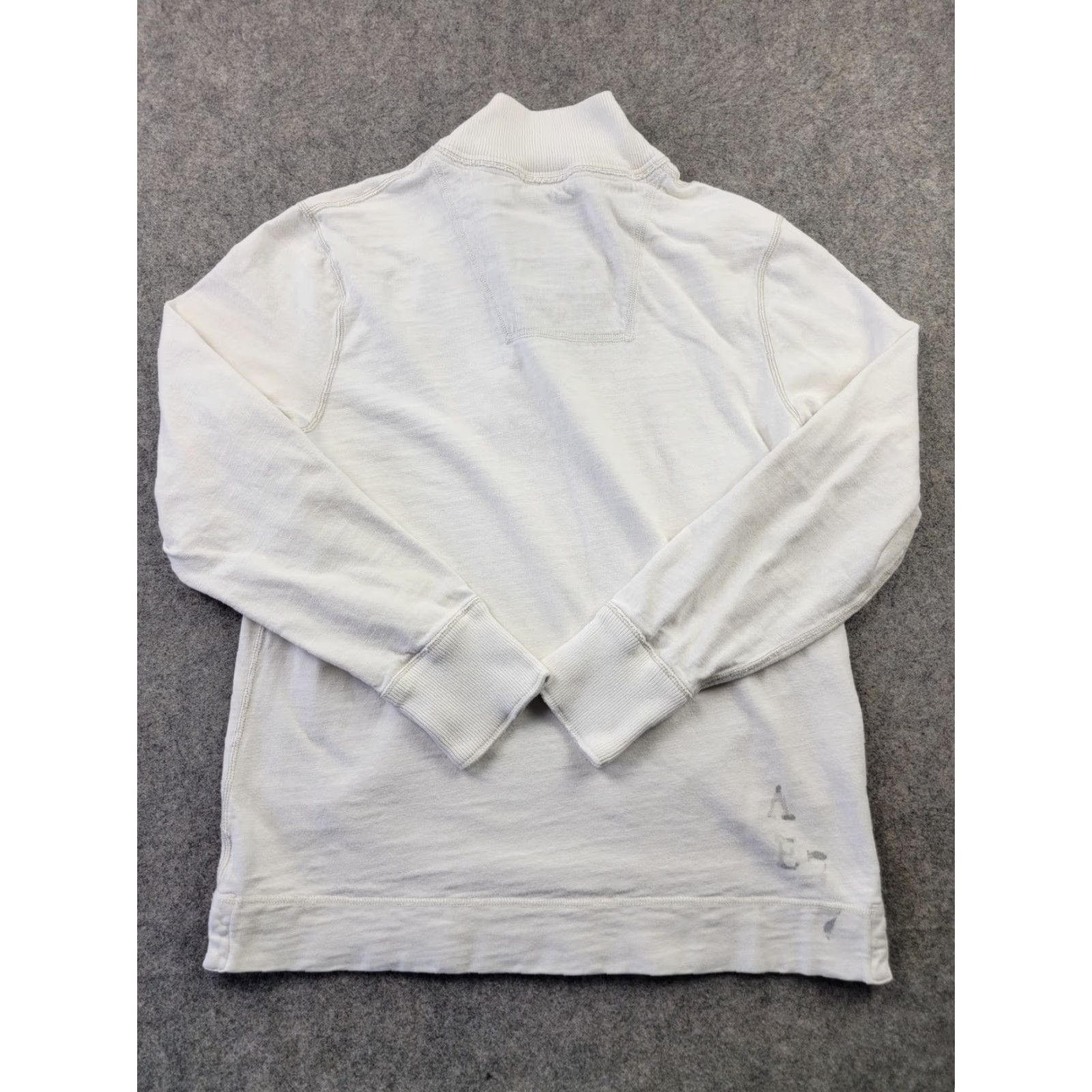 American Eagle Outfitters VINTAGE American Eagle Outfitters Shirt Mens Large Ivory Long Sleeve Solid Cotton Pocket Logo 100% Cotton Size US L / EU 52-54 / 3 - 7 Thumbnail