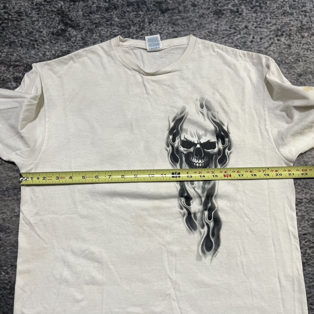 Vintage Vintage Y2K Skull Flames Longsleeve Shirt Grunge Skater Size US L / EU 52-54 / 3 - 12 Thumbnail