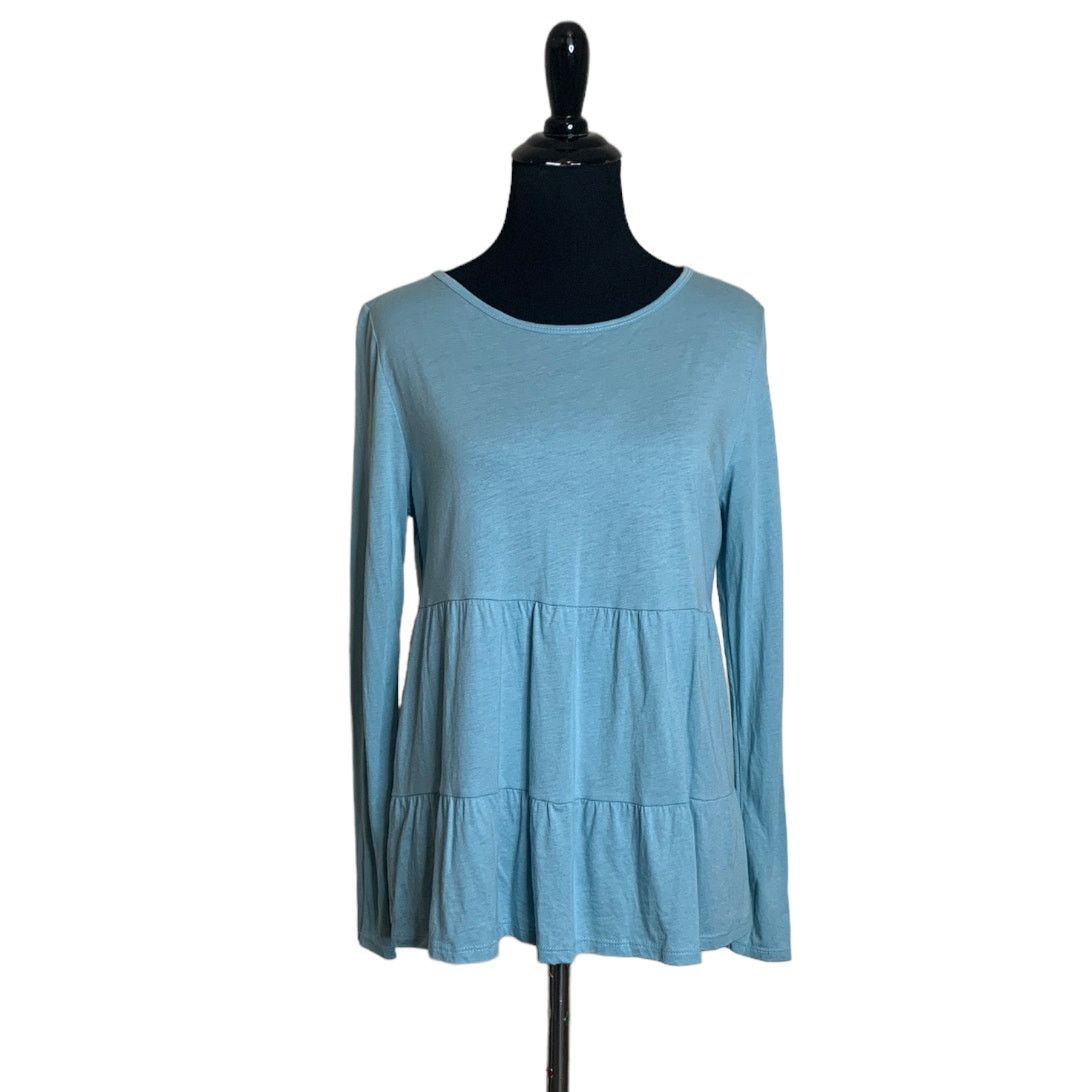 Loft LOFT Blue Long Sleeves Tiered Top Size S Size S / US 4 / IT 40 - 7 Thumbnail