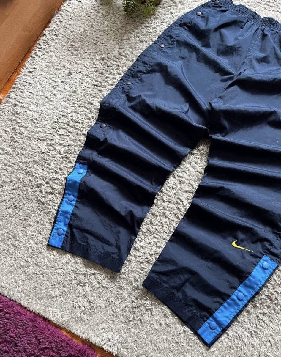 Nike 90s Nike Vintage Retro Track Swoosh Logo Drill Pants Rare Size US 33 - 4 Thumbnail