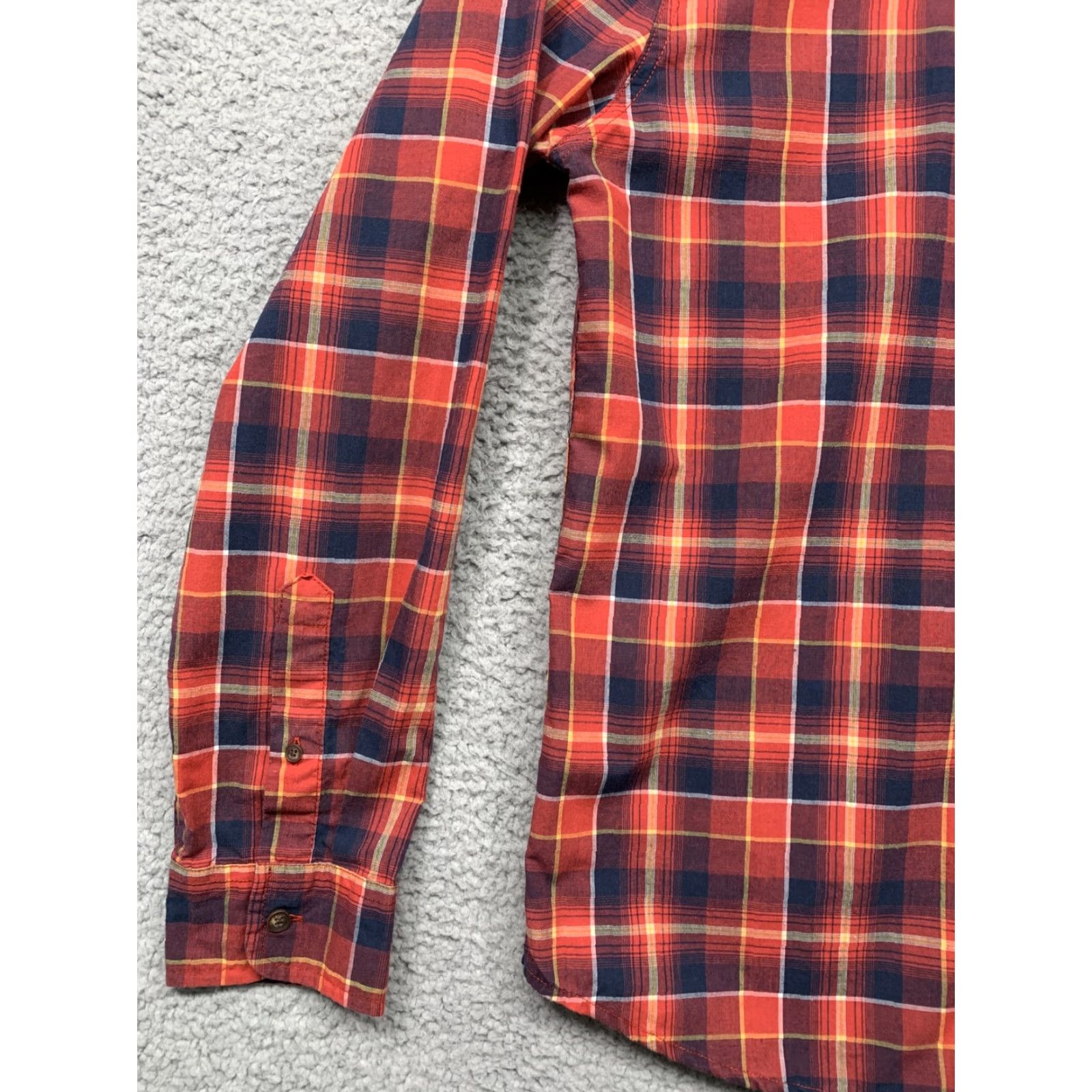 Levi's VINTAGE Levi’s Western Shirt Logo Plaid Button-Down 1 Pocket Red Blue Mens L Shirt Size US L / EU 52-54 / 3 - 5 Thumbnail