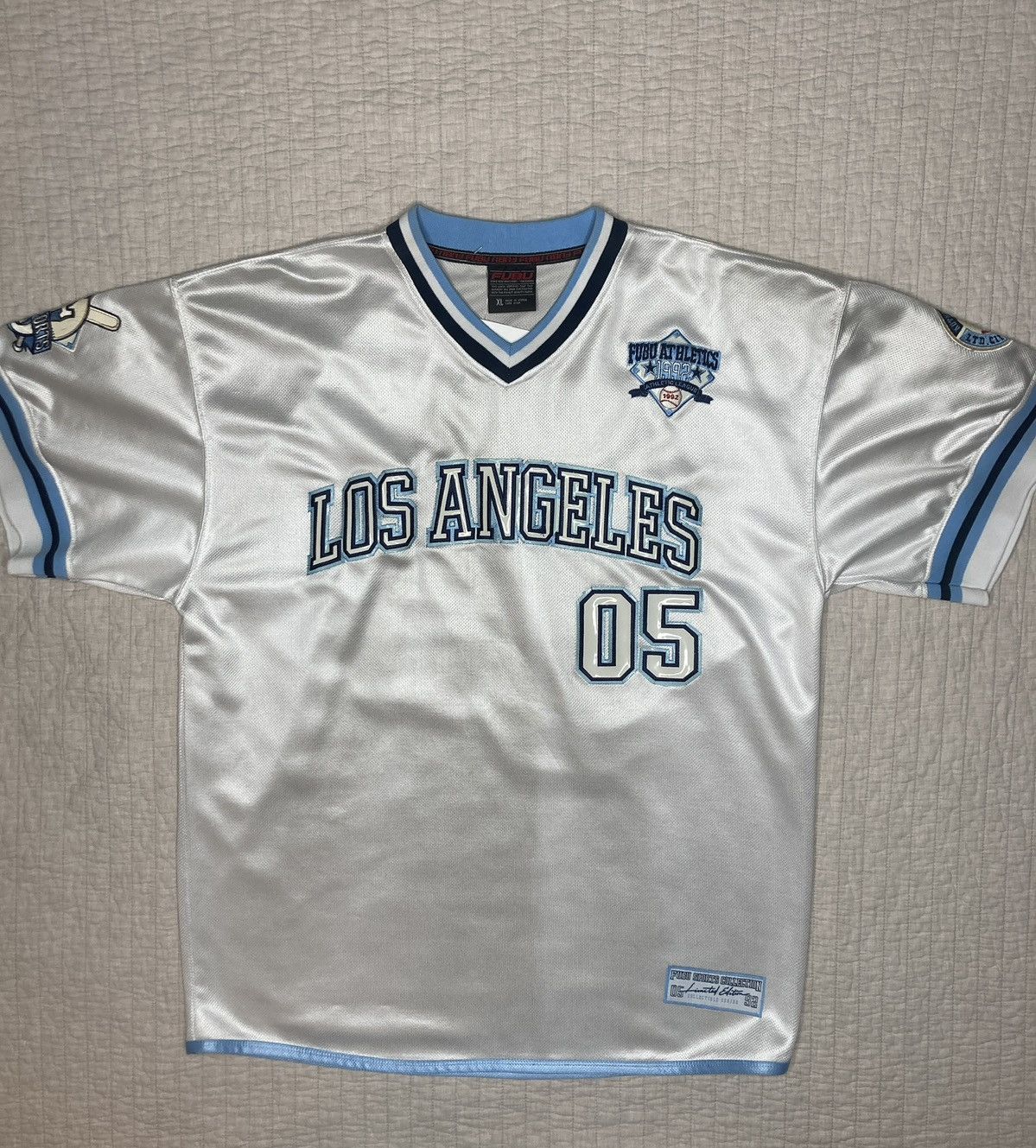 Fubu × Vintage Vintage Fubu Los Angeles Football Jersey Size XL Size US XL / EU 56 / 4 - 2 Thumbnail