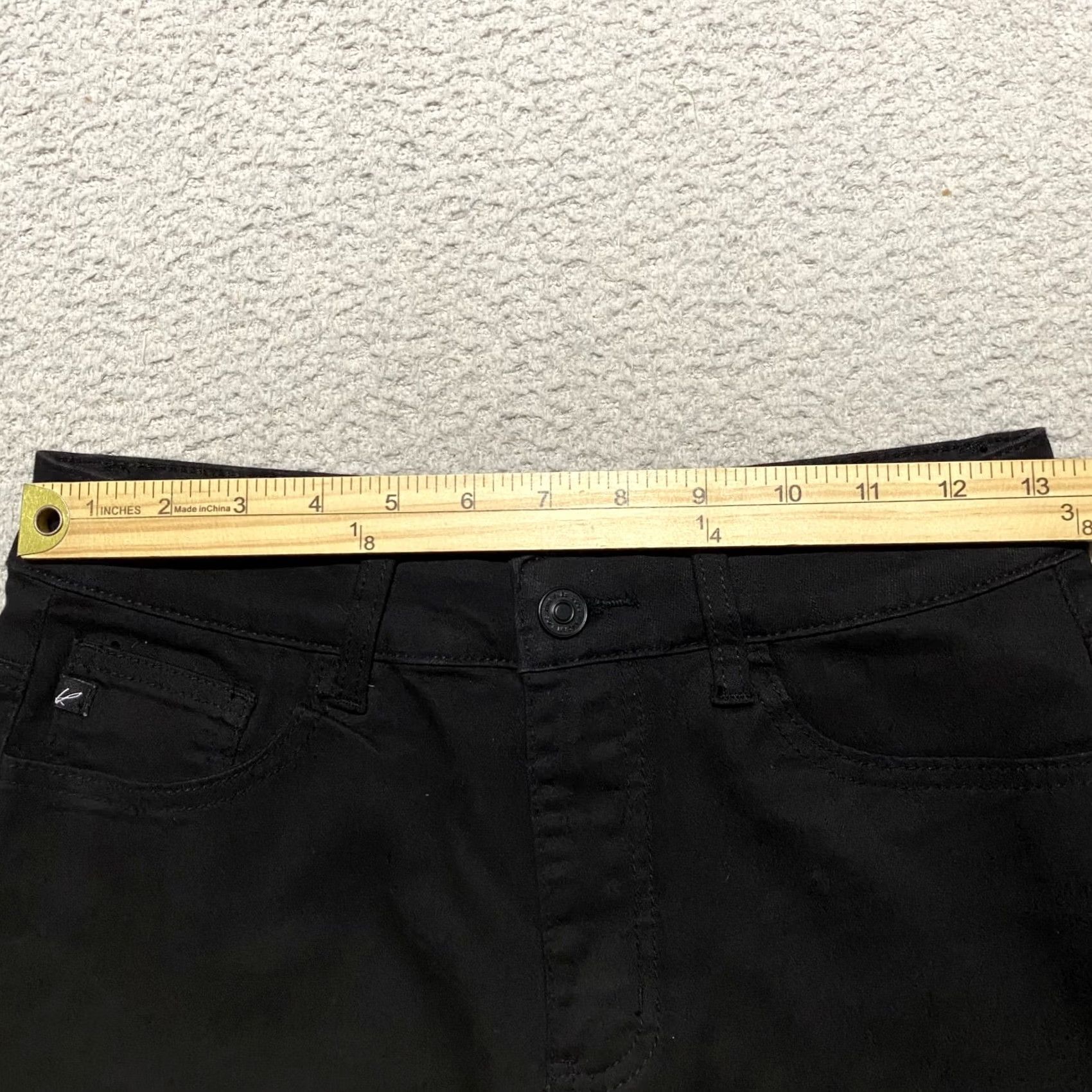 Vintage Kancan Black Denim High Rise Shorts 3" Inseam Cut-Off Womens Size 7 Jeans Shorts Size 28" / US 6 / IT 42 - 7 Thumbnail
