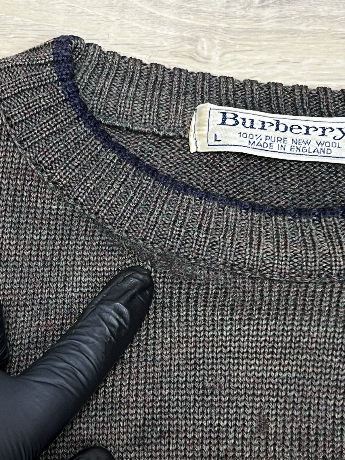 Burberry Vintage Embroidery Sweater Size US L / EU 52-54 / 3 - 7 Thumbnail