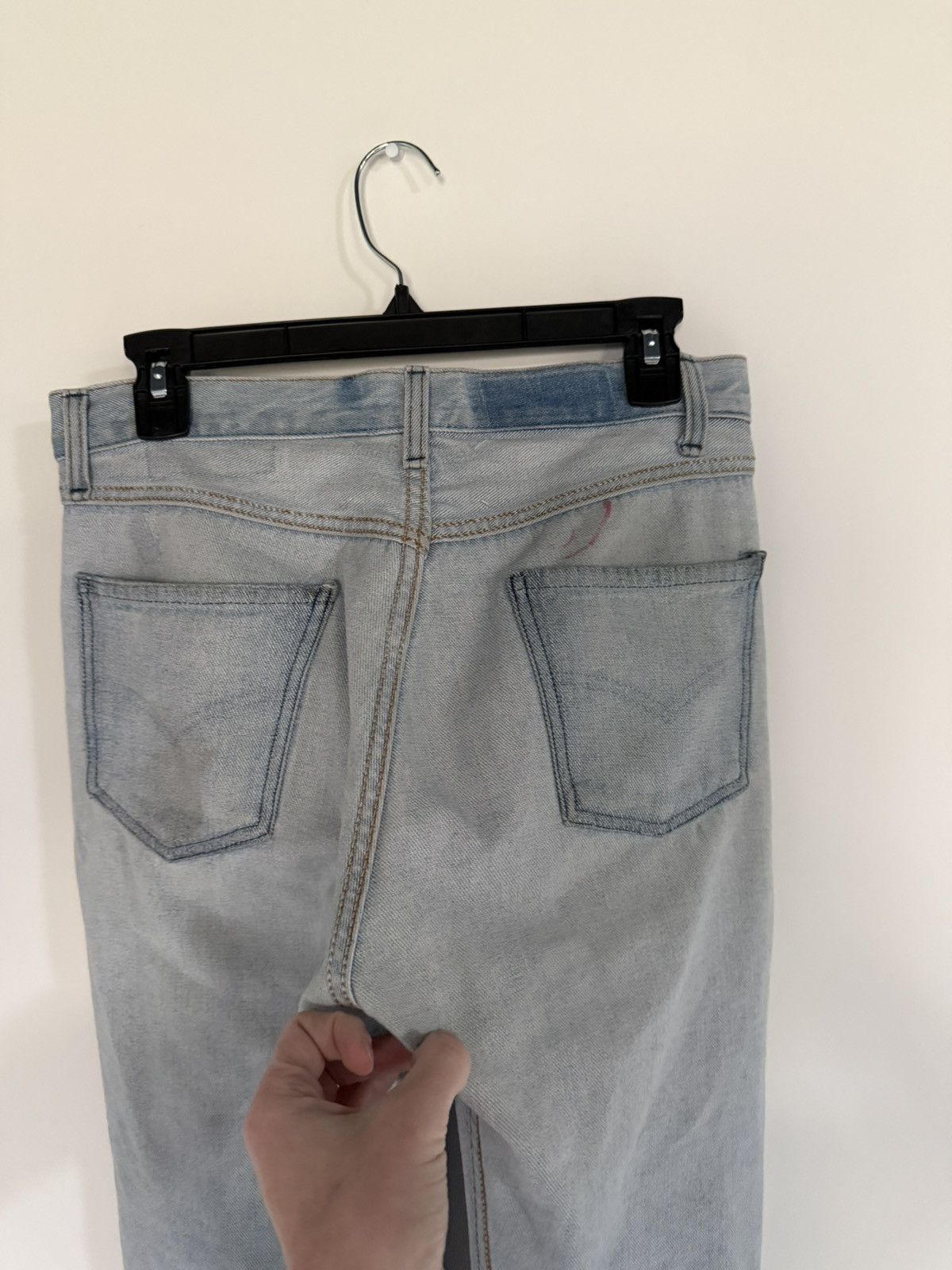 Maison Margiela SS2003 Artisanal 0 10 Inside-Out Denim Jean Trousers Size US 30 / EU 46 - 5 Thumbnail