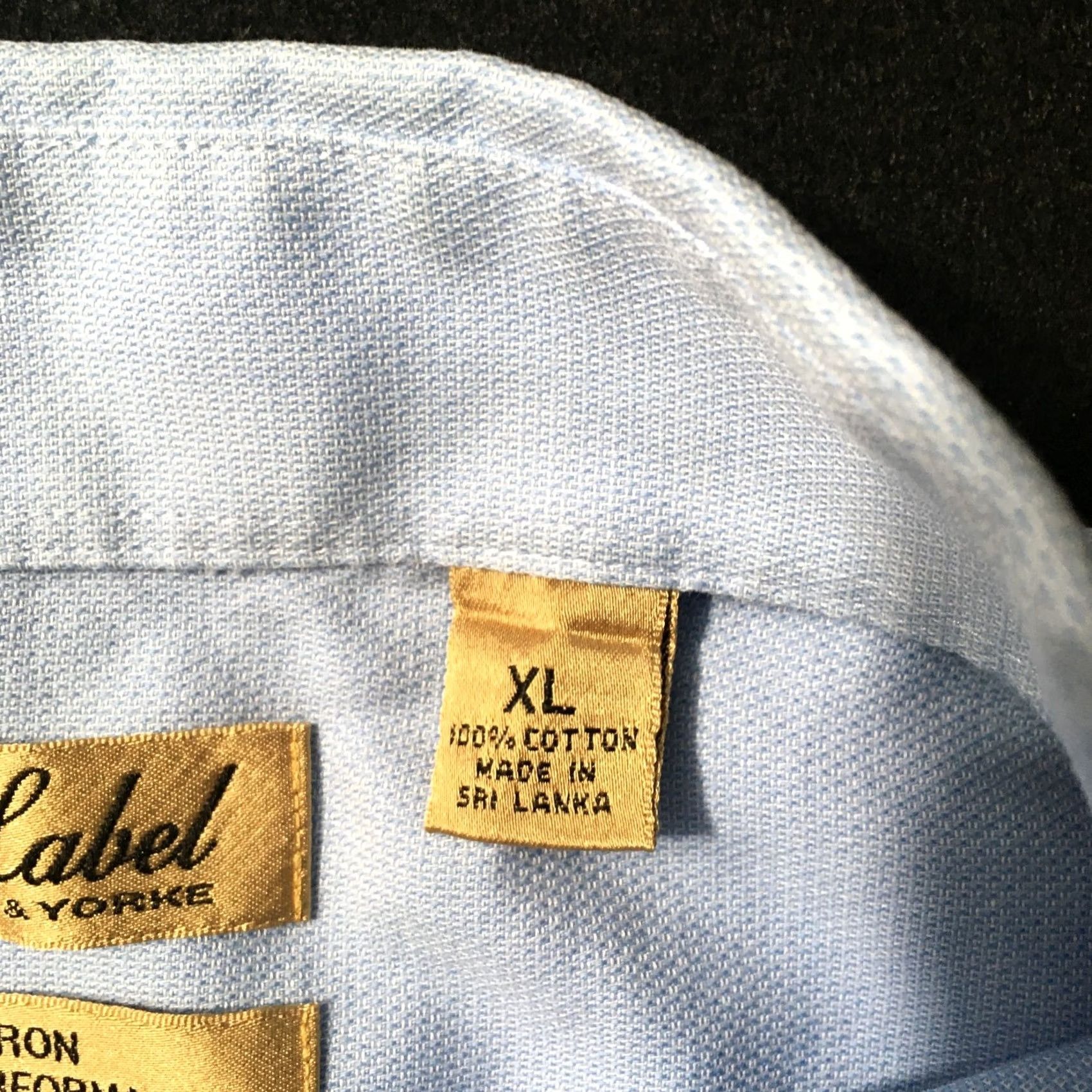 Roundtree & Yorke Roundtree & Yorke Gold Label Button-Down Shirt XL Blue Long Sleeve Size US XL / EU 56 / 4 - 3 Thumbnail