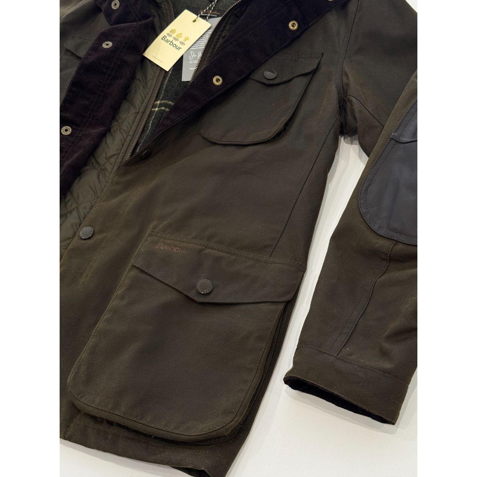 Barbour NWT Barbour Olive Green Ogston Wax leather Jacket Men's M Size US M / EU 48-50 / 2 - 7 Thumbnail