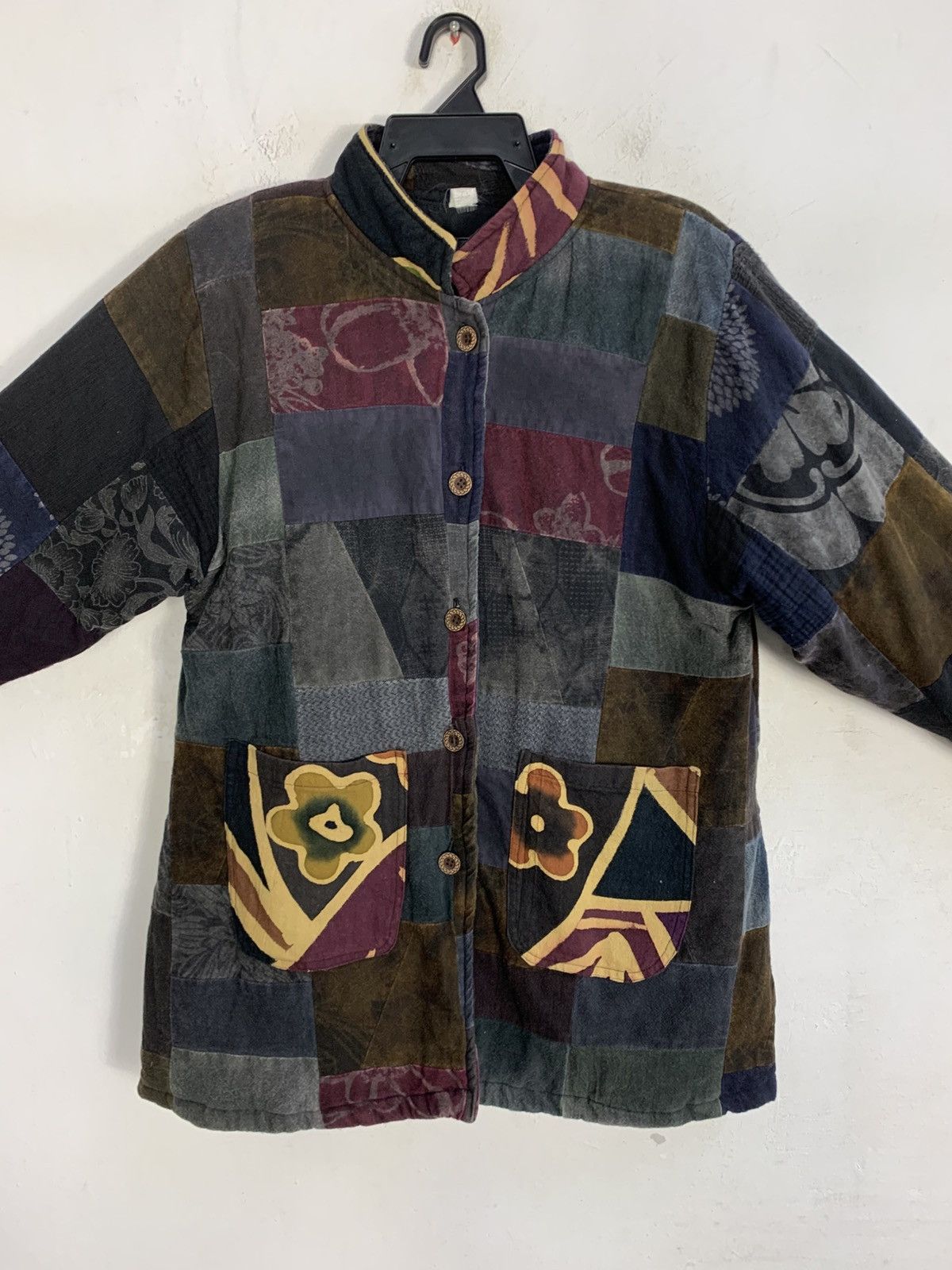 Japanese Brand × Vintage Japanese Brand Floral Full Button Up Jacket Quilted Inner Size US M / EU 48-50 / 2 - 3 Thumbnail